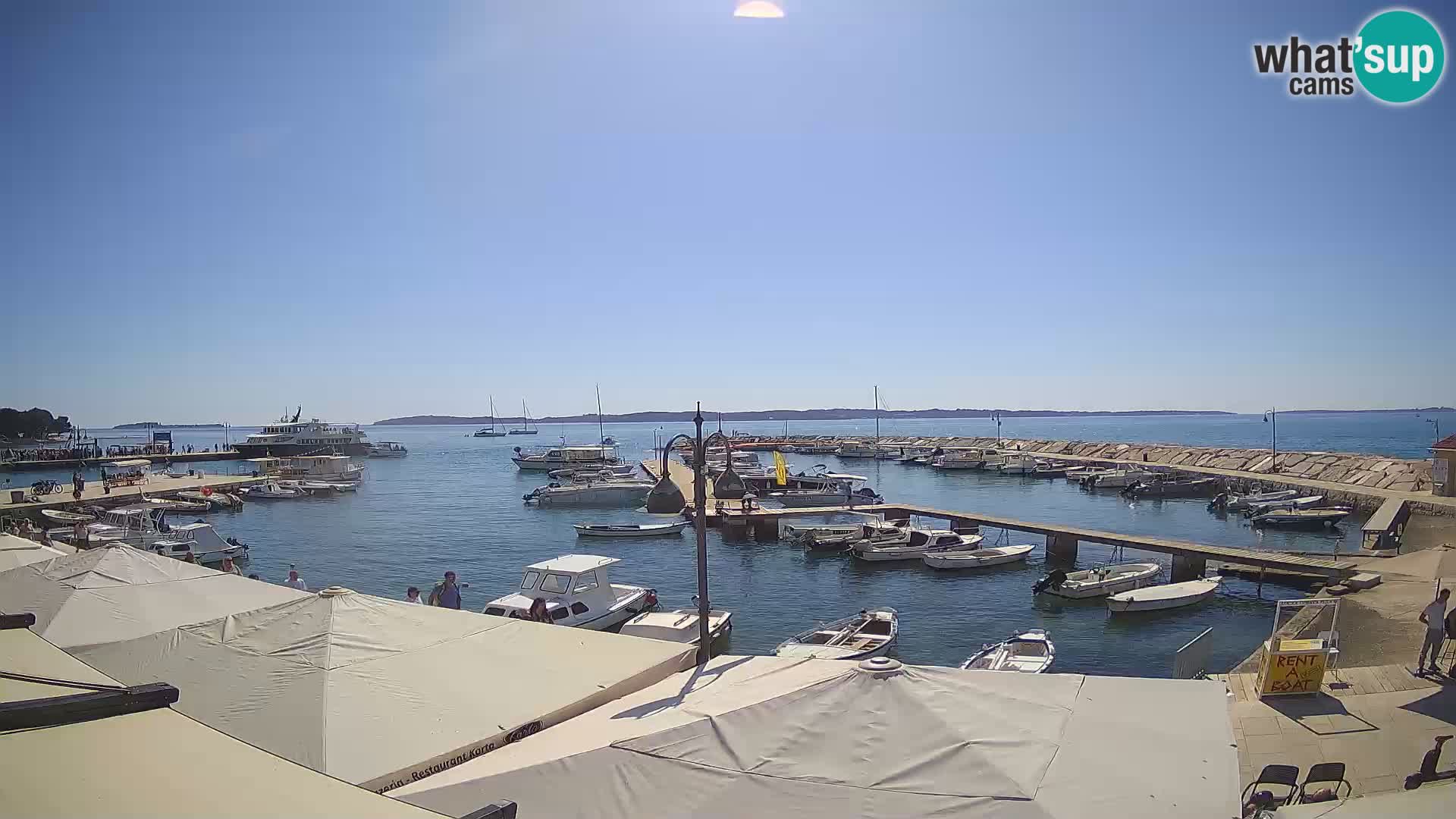 Fažana webcam Riva und Stadthafen – Istrien