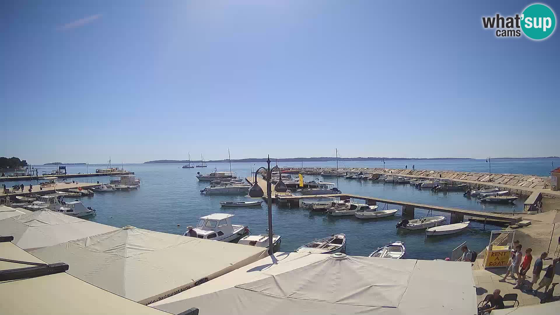 Webcam Fažana riva and city marina – Istria