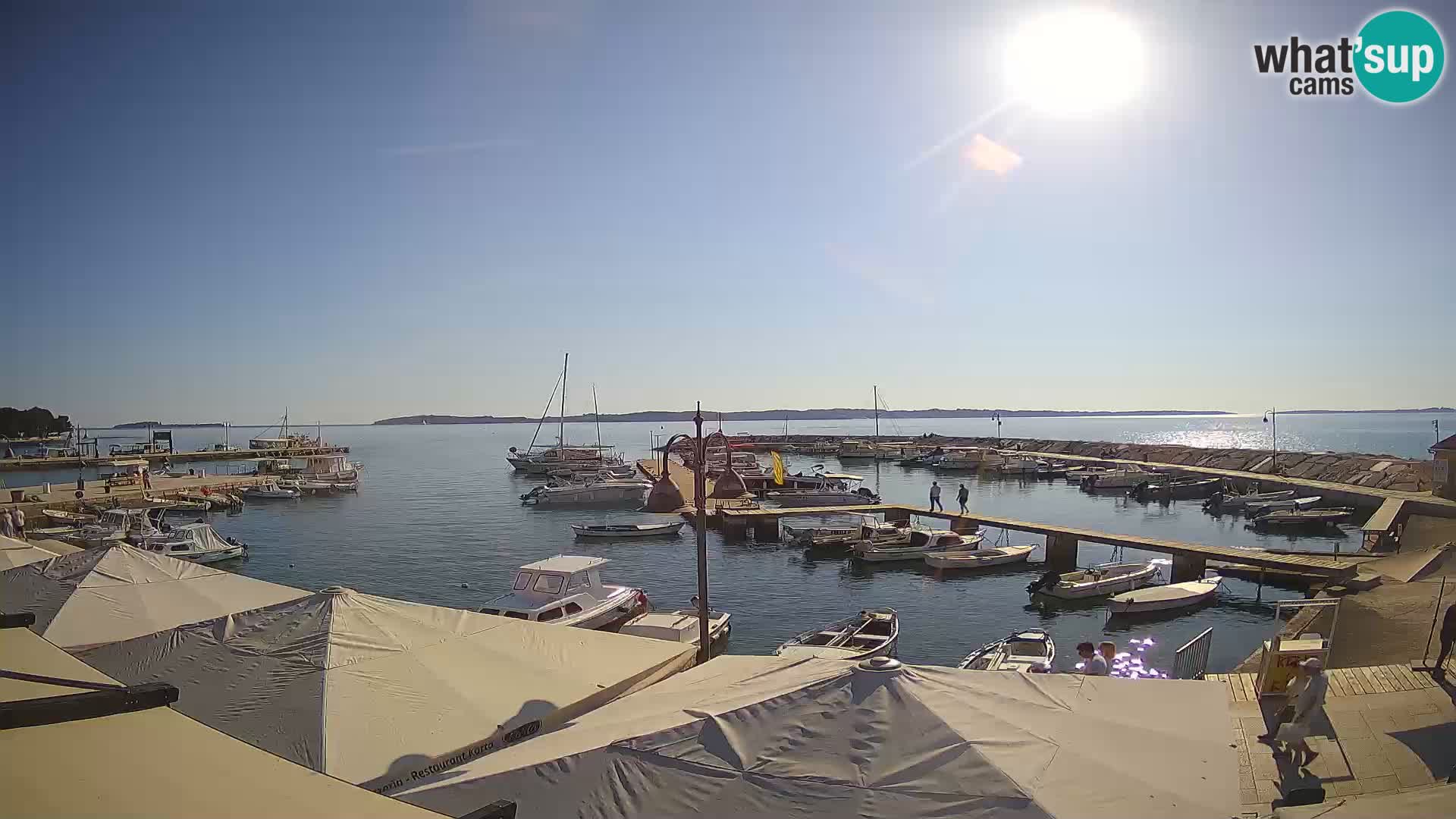 Fažana Livecam riva et marina de la ville – Istrie