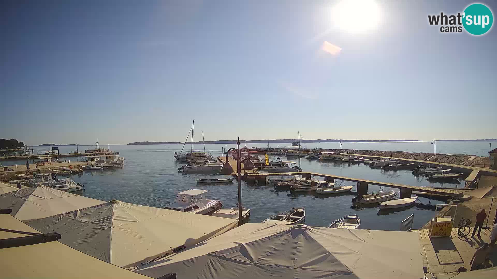 Fažana Livecam riva et marina de la ville – Istrie