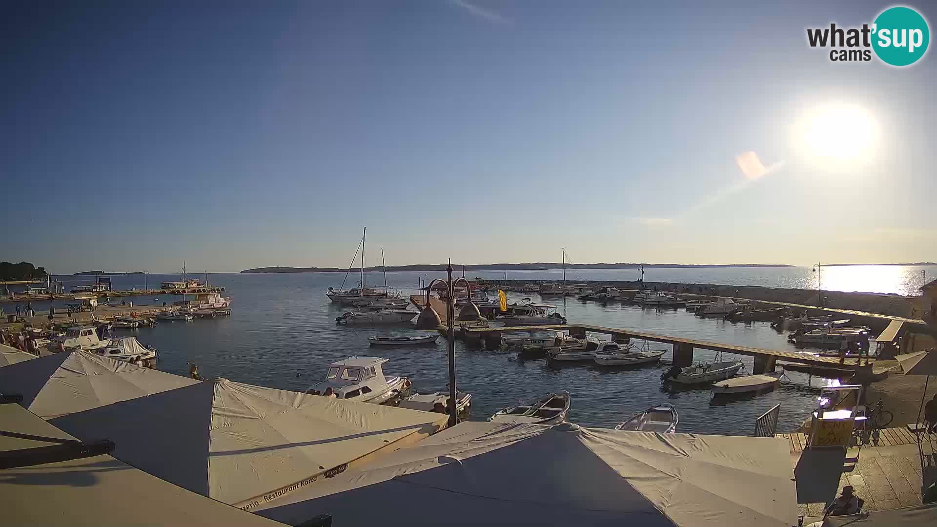 Fažana Livecam riva et marina de la ville – Istrie