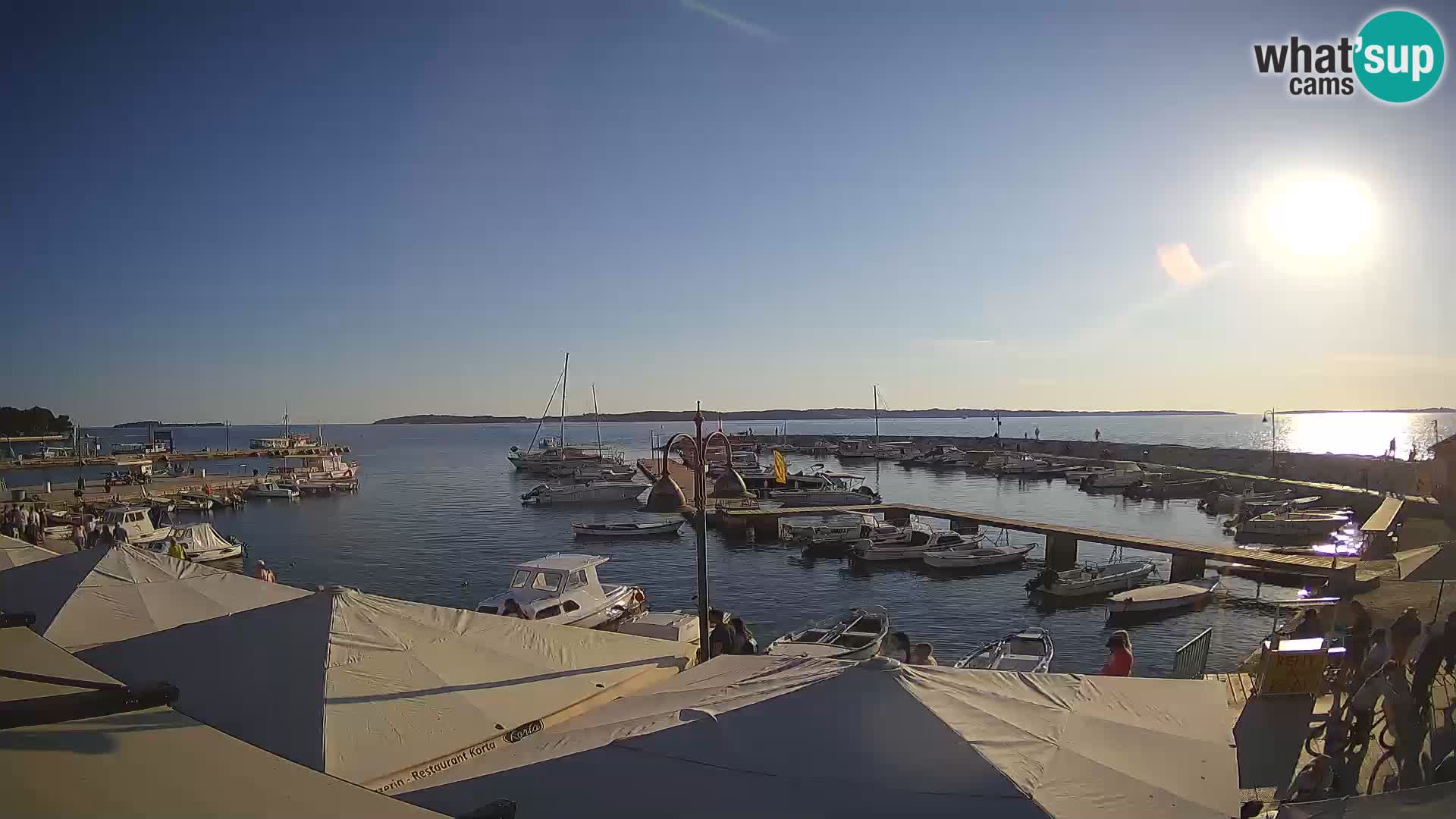 Fažana webcam Riva und Stadthafen – Istrien