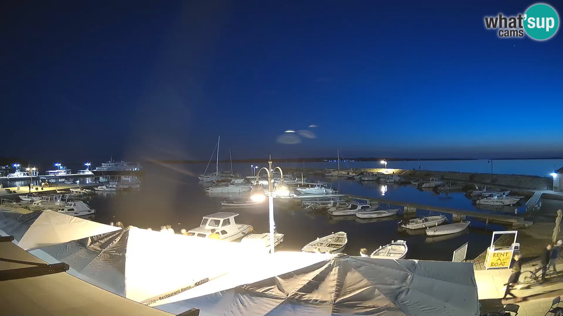 Fažana webcam Riva und Stadthafen – Istrien