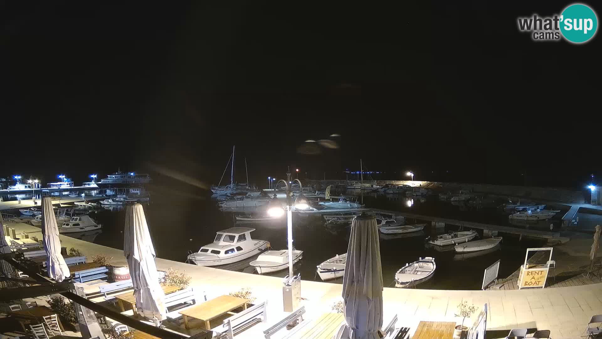Webcam Fažana riva and city marina – Istria
