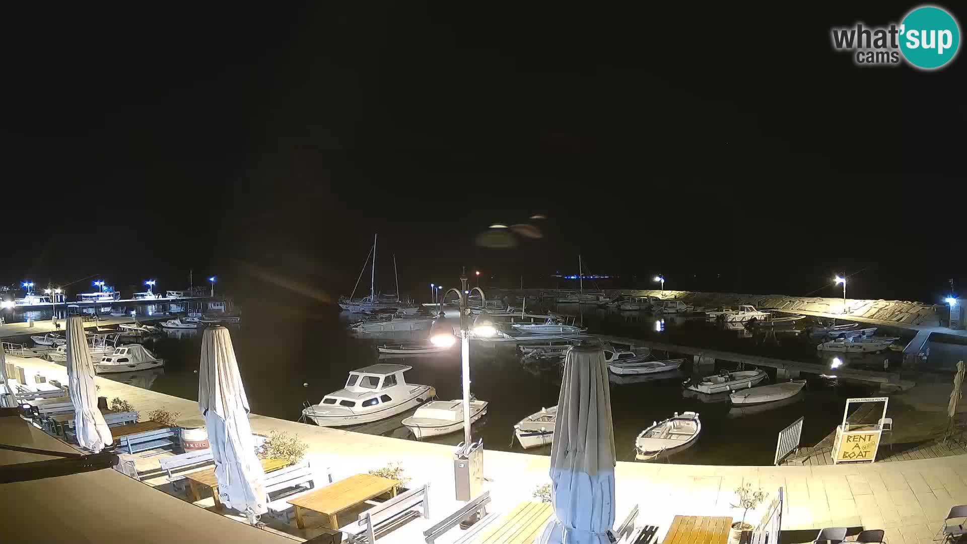 Fažana Livecam riva et marina de la ville – Istrie