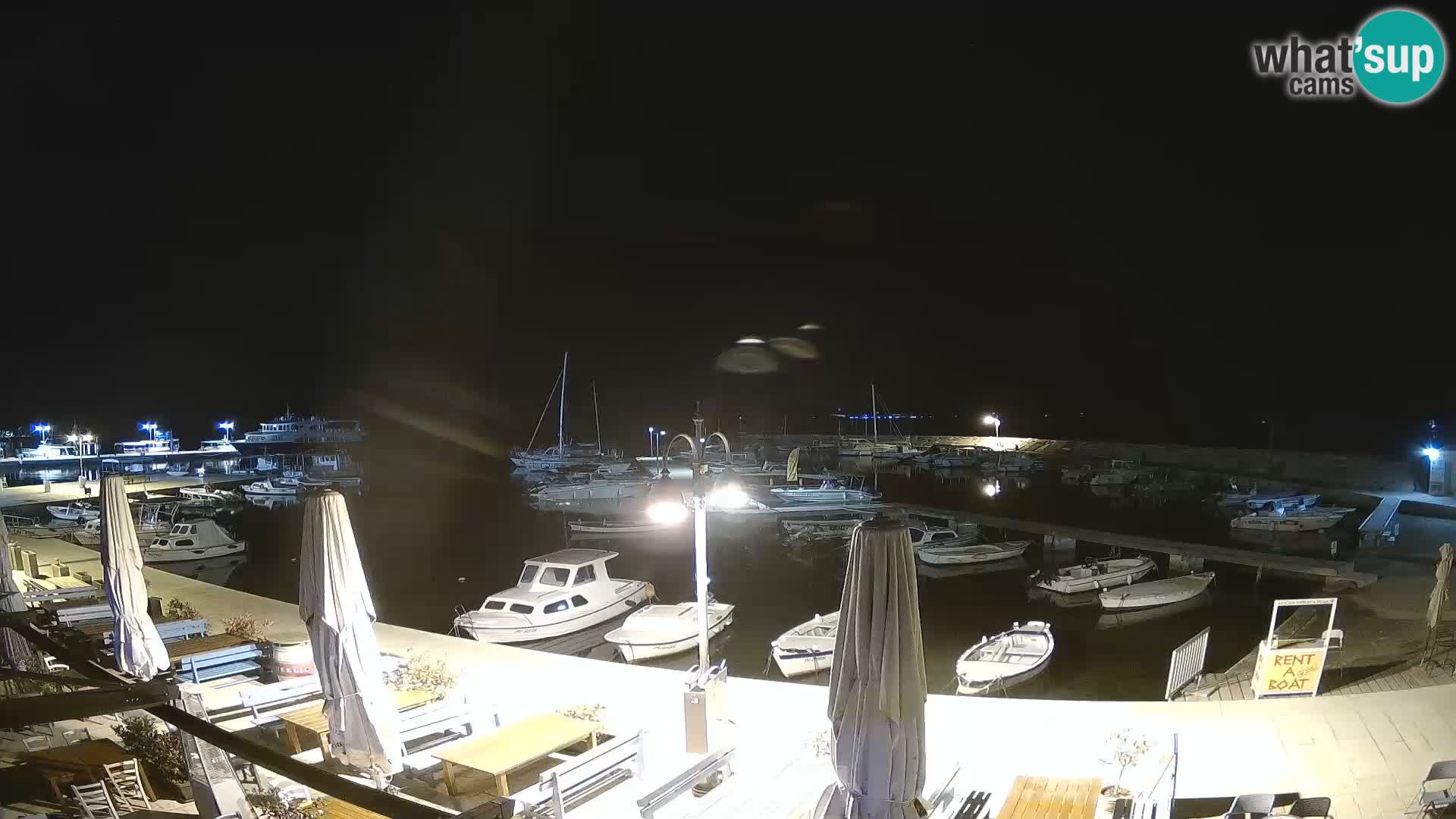 Webcam Fažana riva and city marina – Istria
