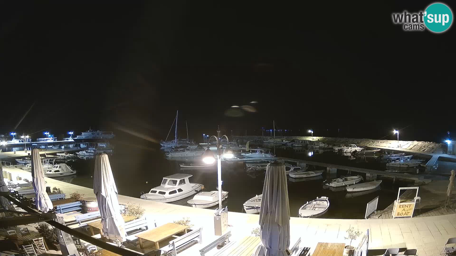 Fažana web kamera riva i gradska marina – Istra