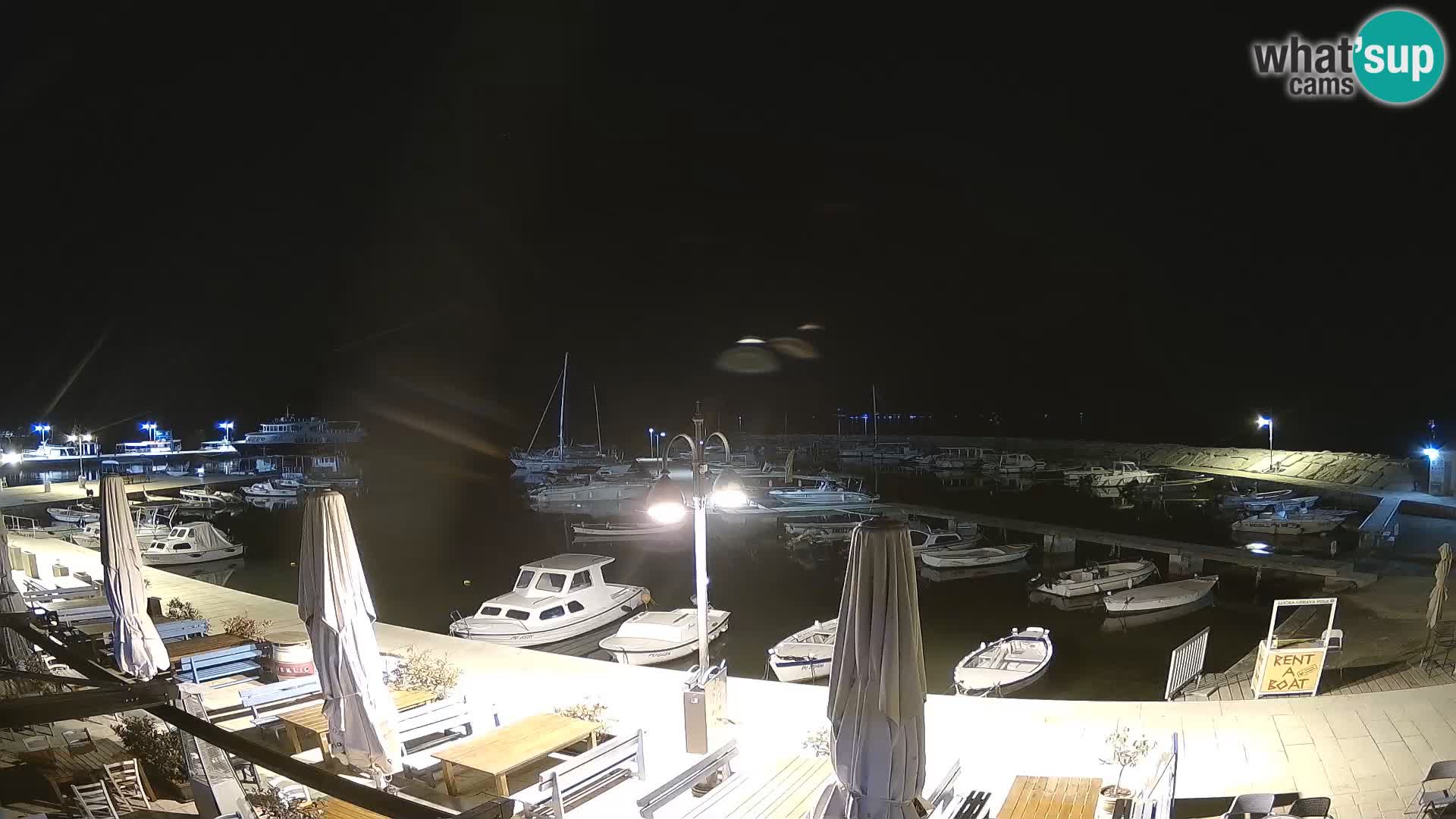 Webcam Fažana riva and city marina – Istria