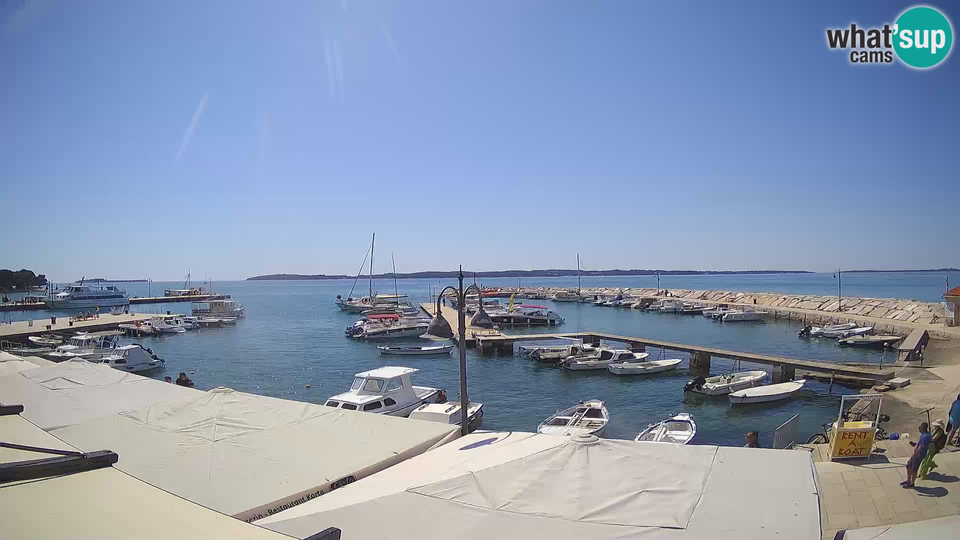 Webcam Fažana riva and city marina – Istria