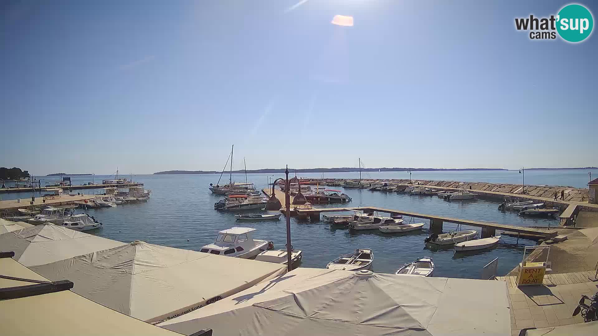 Fažana webcam Riva und Stadthafen – Istrien