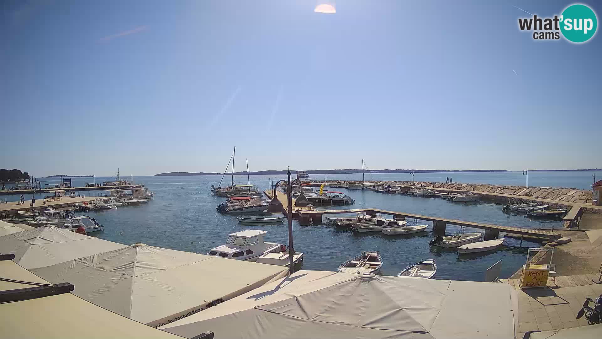 Fažana webcam Riva und Stadthafen – Istrien