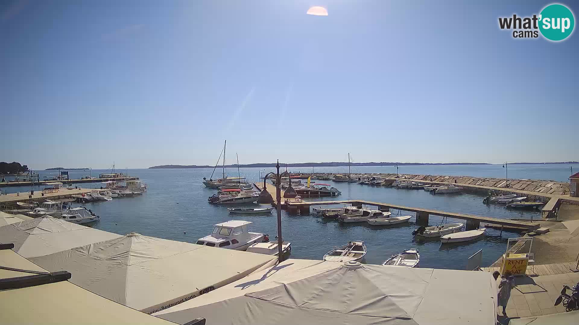 Fažana webcam Riva und Stadthafen – Istrien