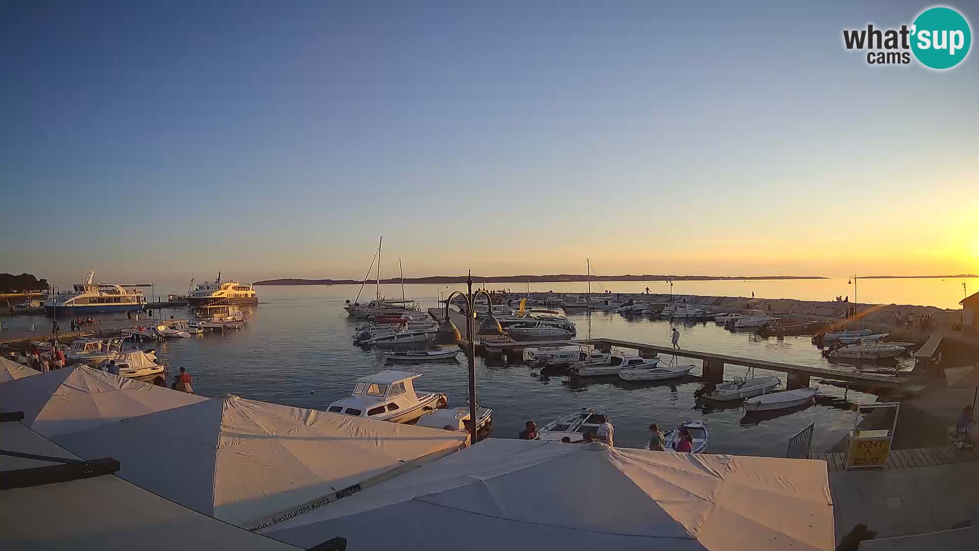 Fažana web kamera riva i gradska marina – Istra