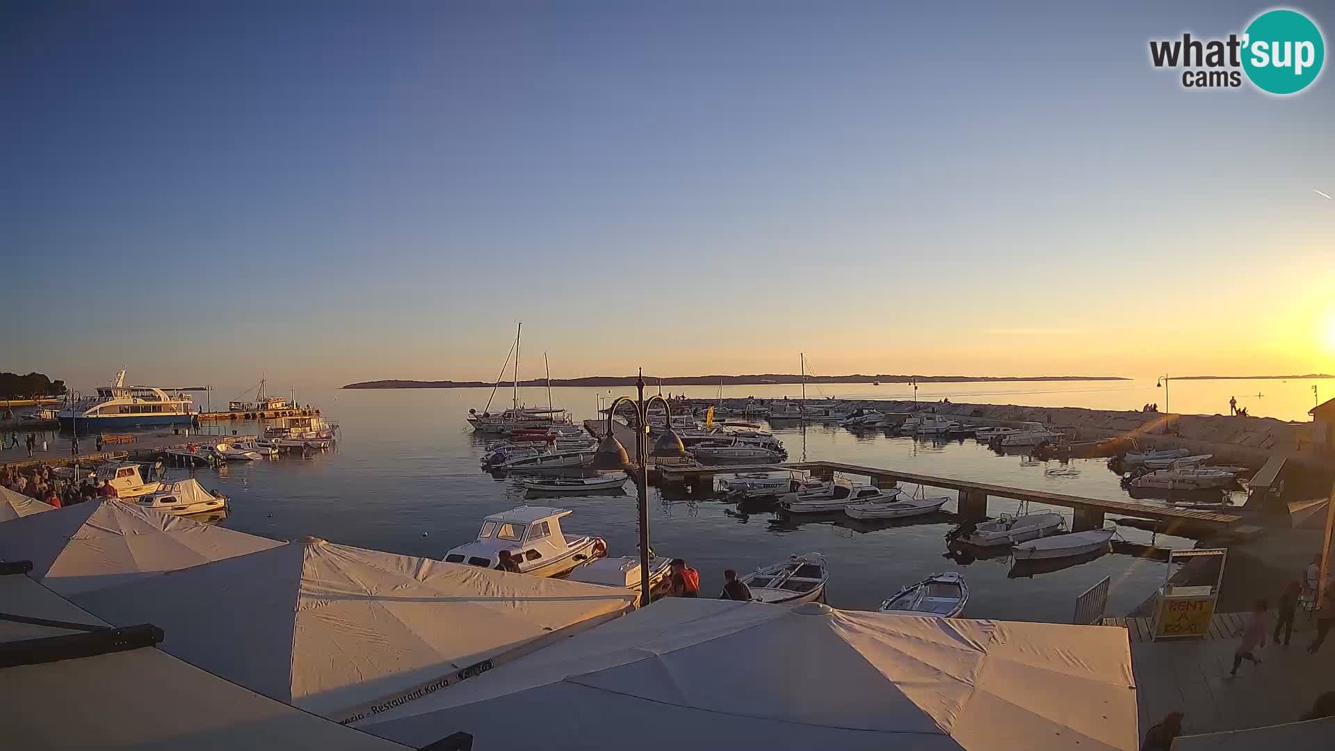 Fažana webcam Riva und Stadthafen – Istrien