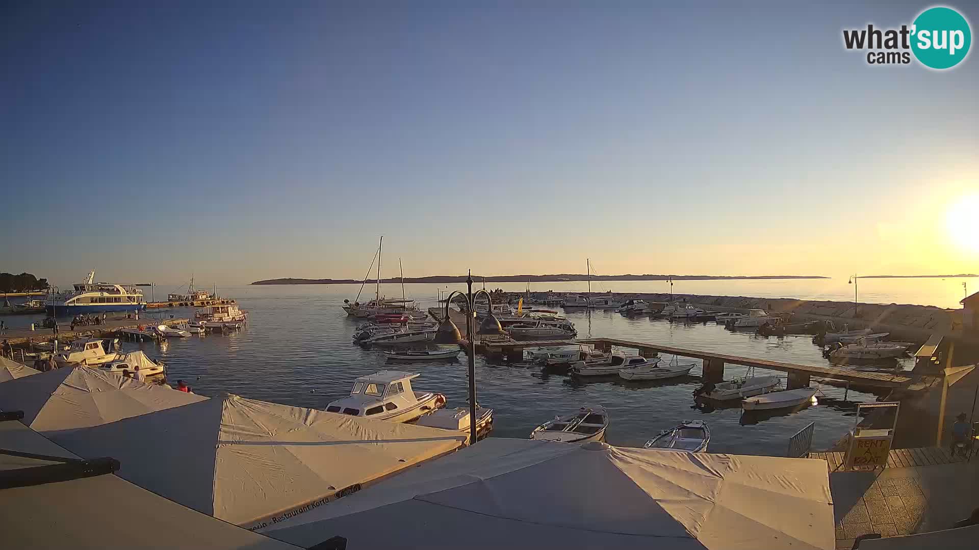 Fažana webcam Riva und Stadthafen – Istrien
