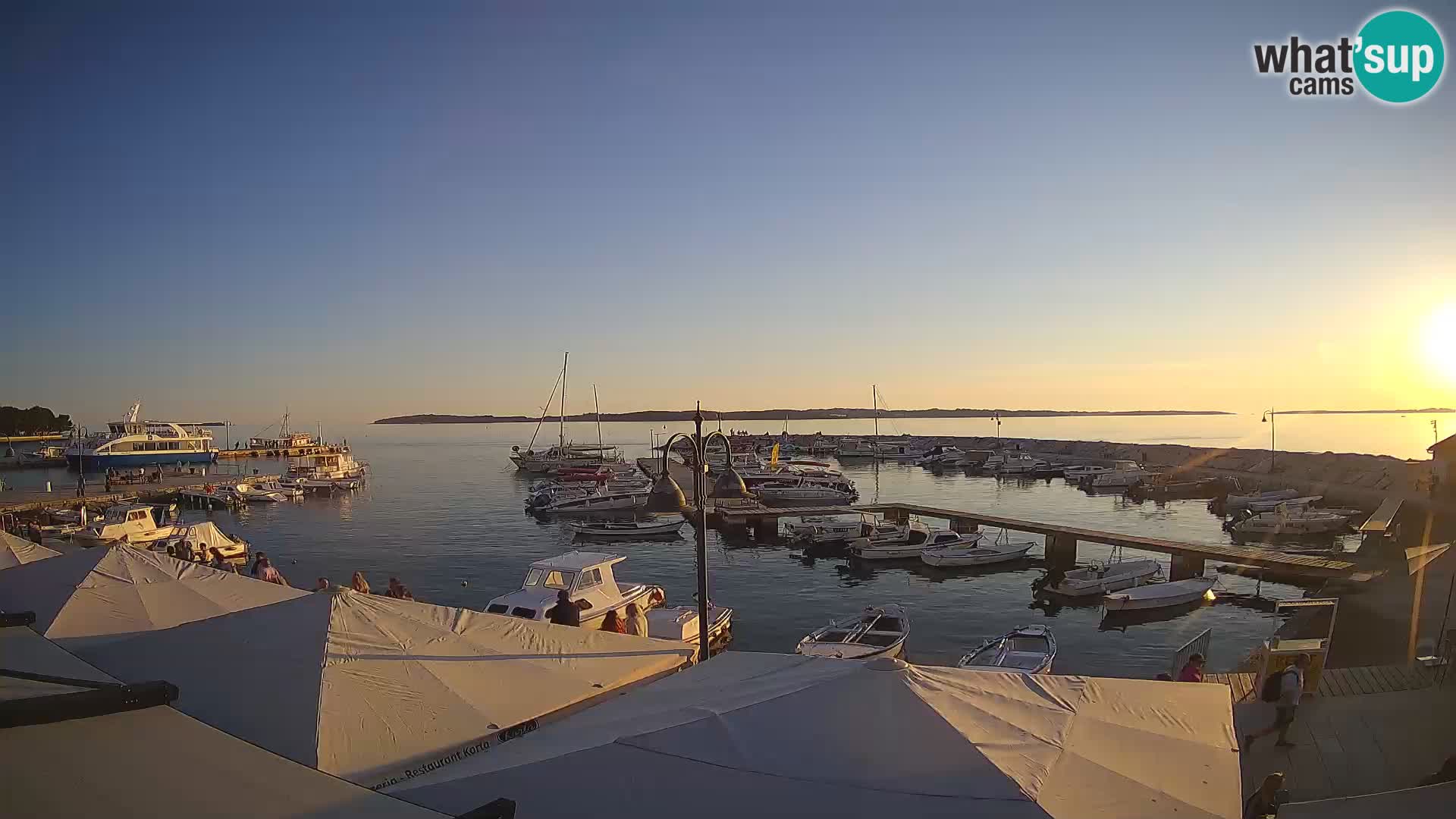 Fažana webcam Riva und Stadthafen – Istrien