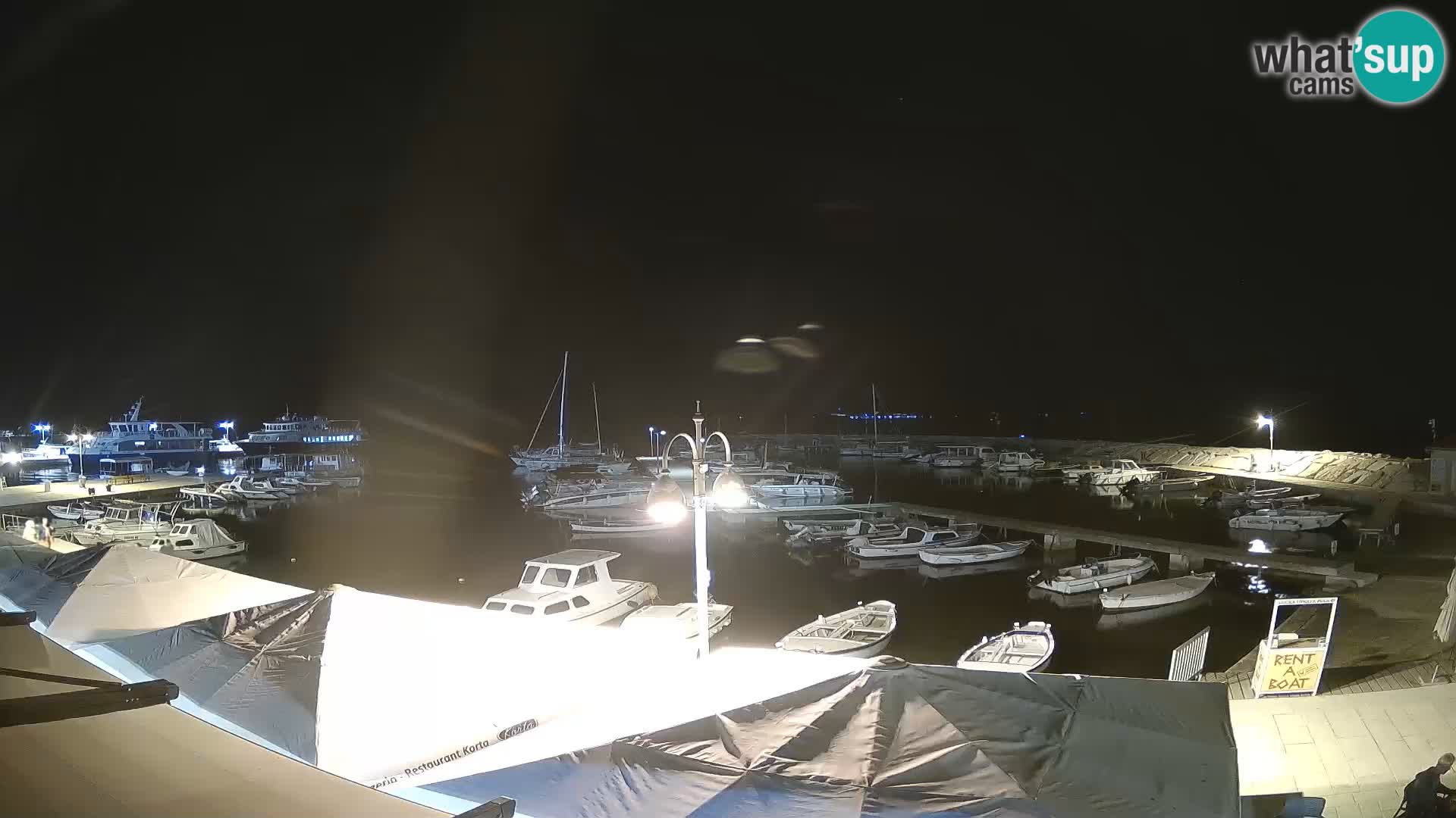 Fažana web kamera riva i gradska marina – Istra