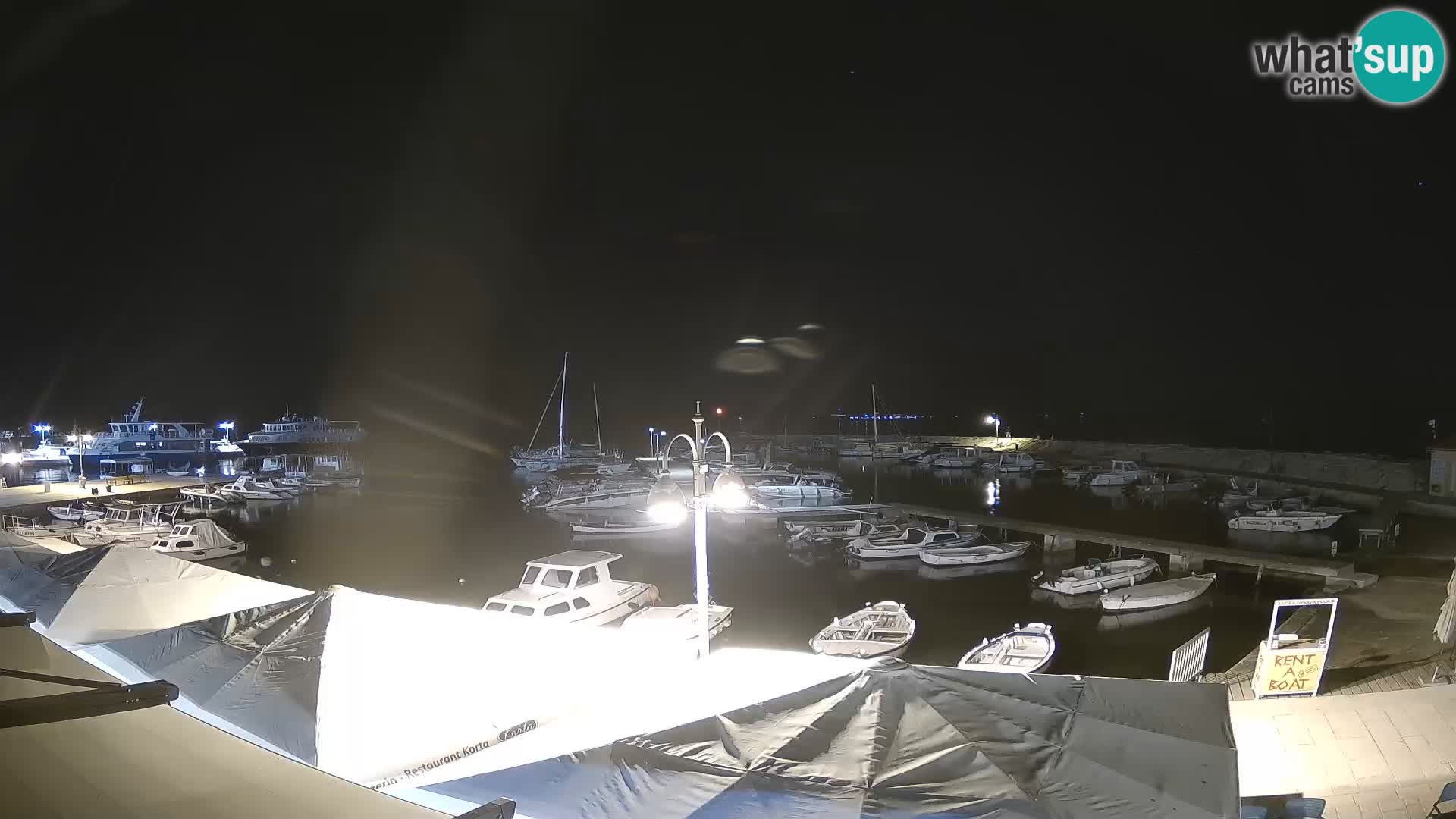 Fažana webcam Riva und Stadthafen – Istrien