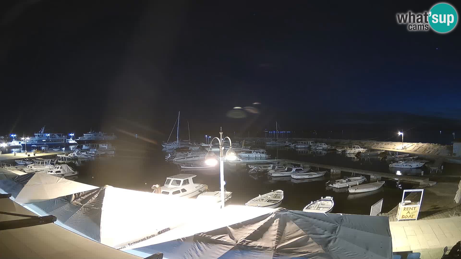 Fažana webcam Riva und Stadthafen – Istrien