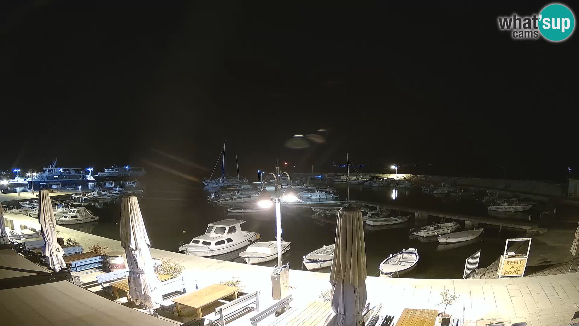 Webcam Fažana riva and city marina – Istria