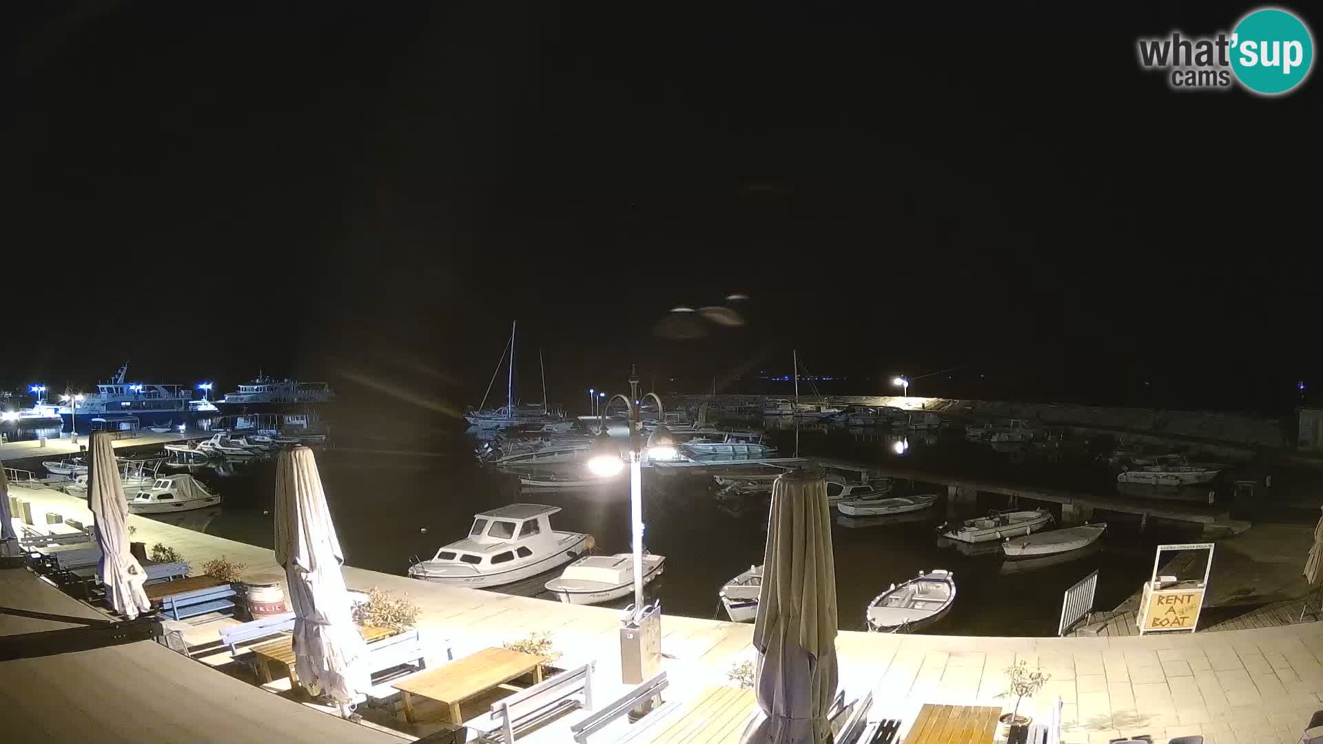 Webcam Fažana riva and city marina – Istria