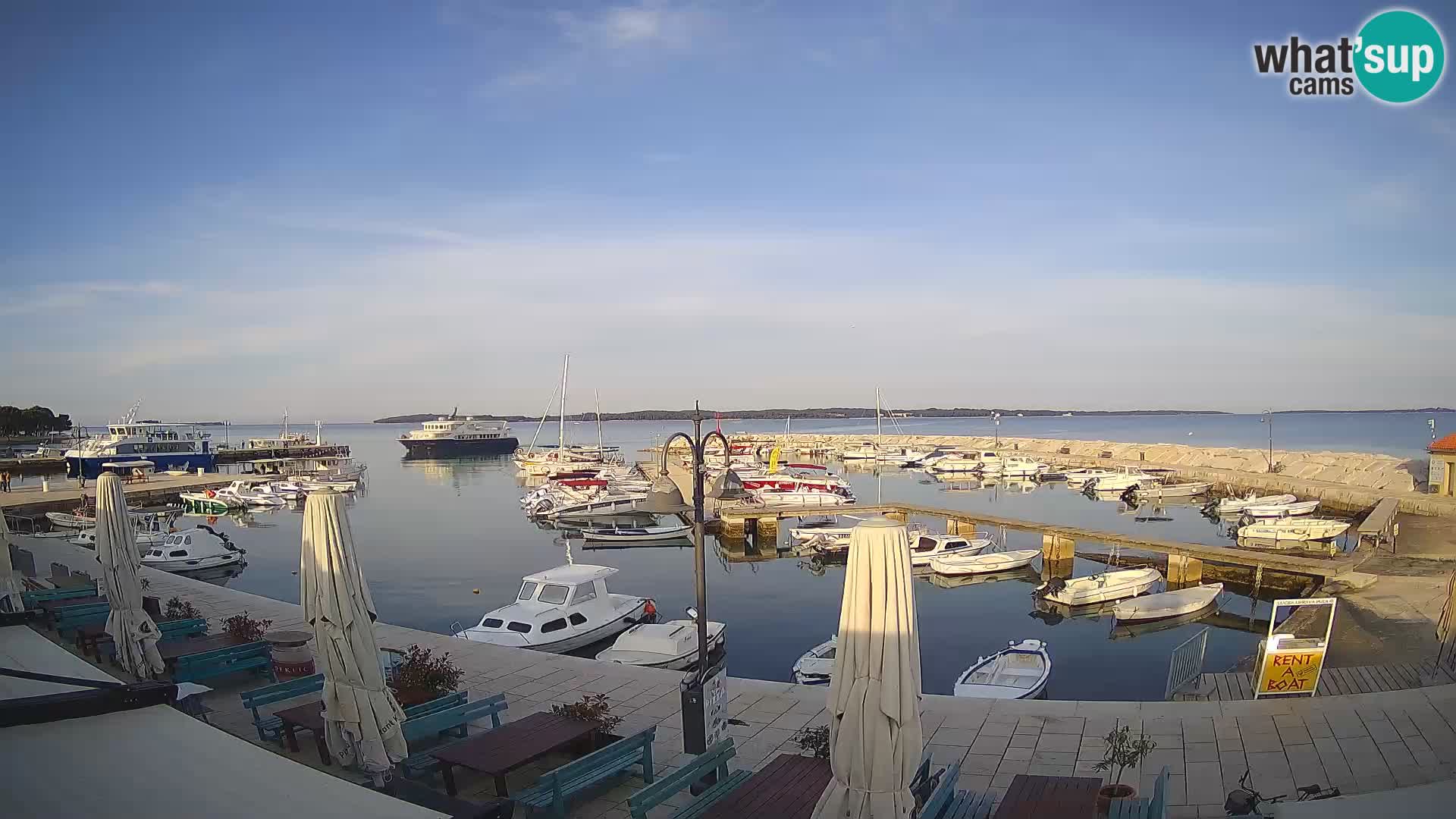Fažana Livecam riva et marina de la ville – Istrie