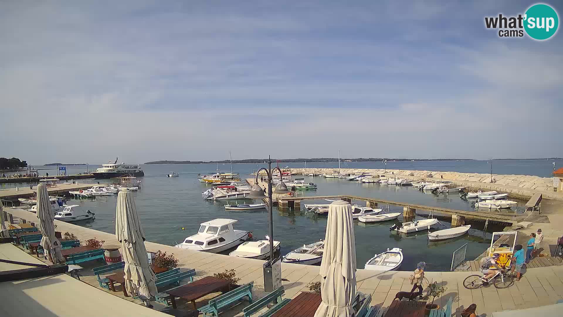 Fažana webcam Riva und Stadthafen – Istrien
