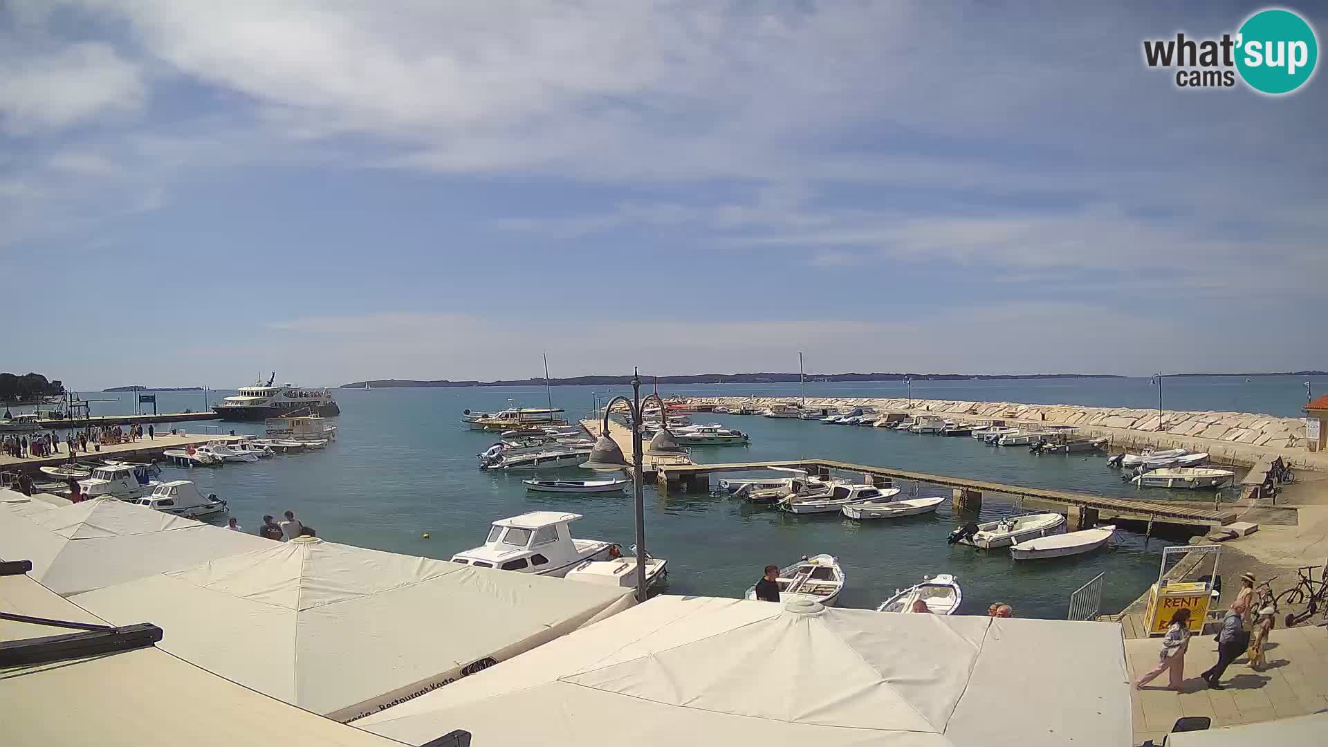 Fažana web kamera riva i gradska marina – Istra