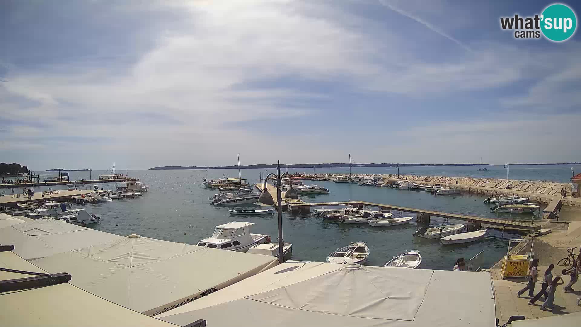 Fažana webcam Riva und Stadthafen – Istrien