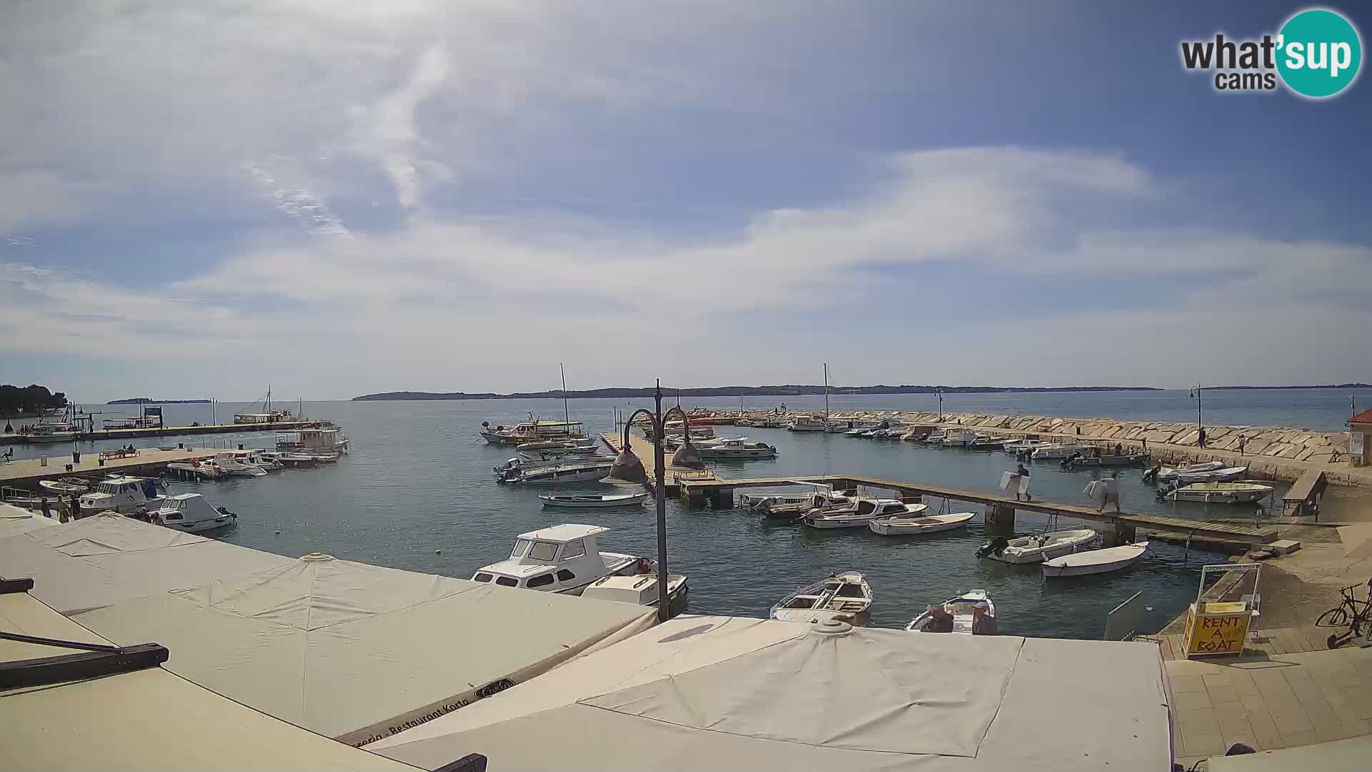 Fažana web kamera riva i gradska marina – Istra