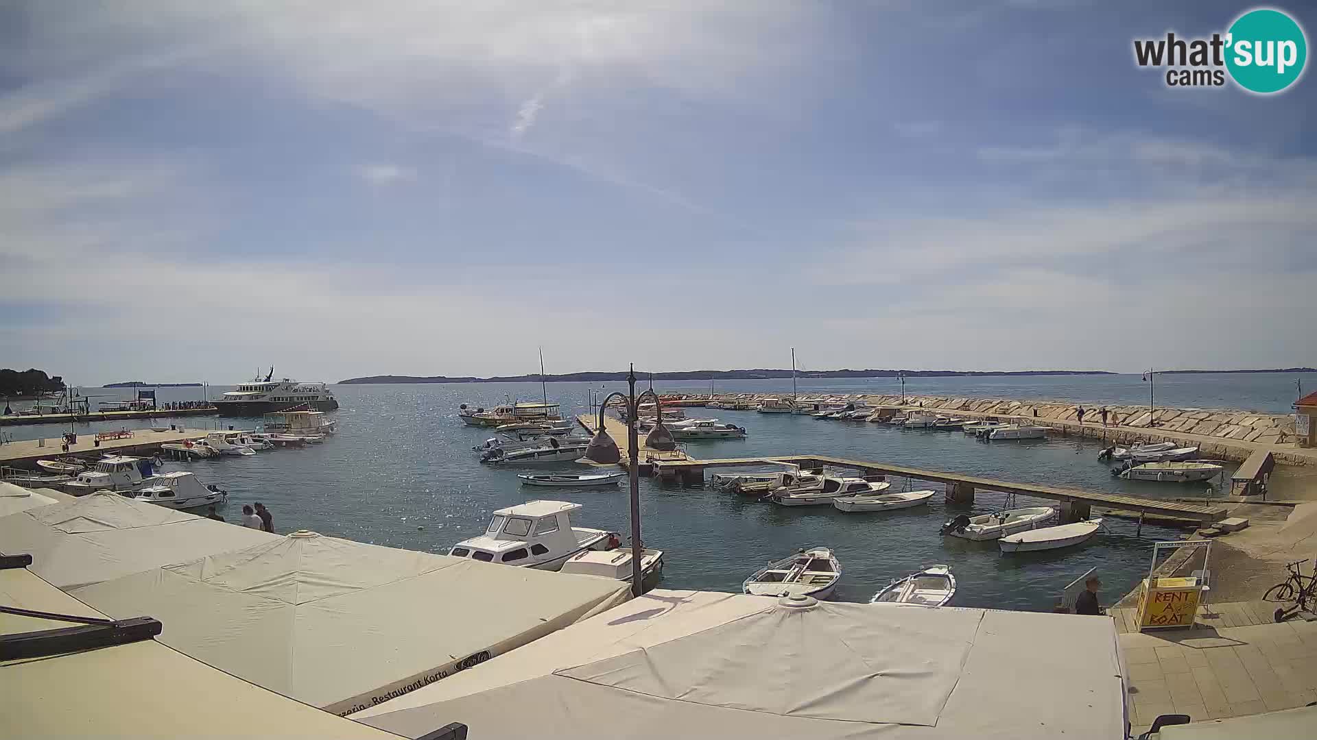 Fažana webcam Riva und Stadthafen – Istrien