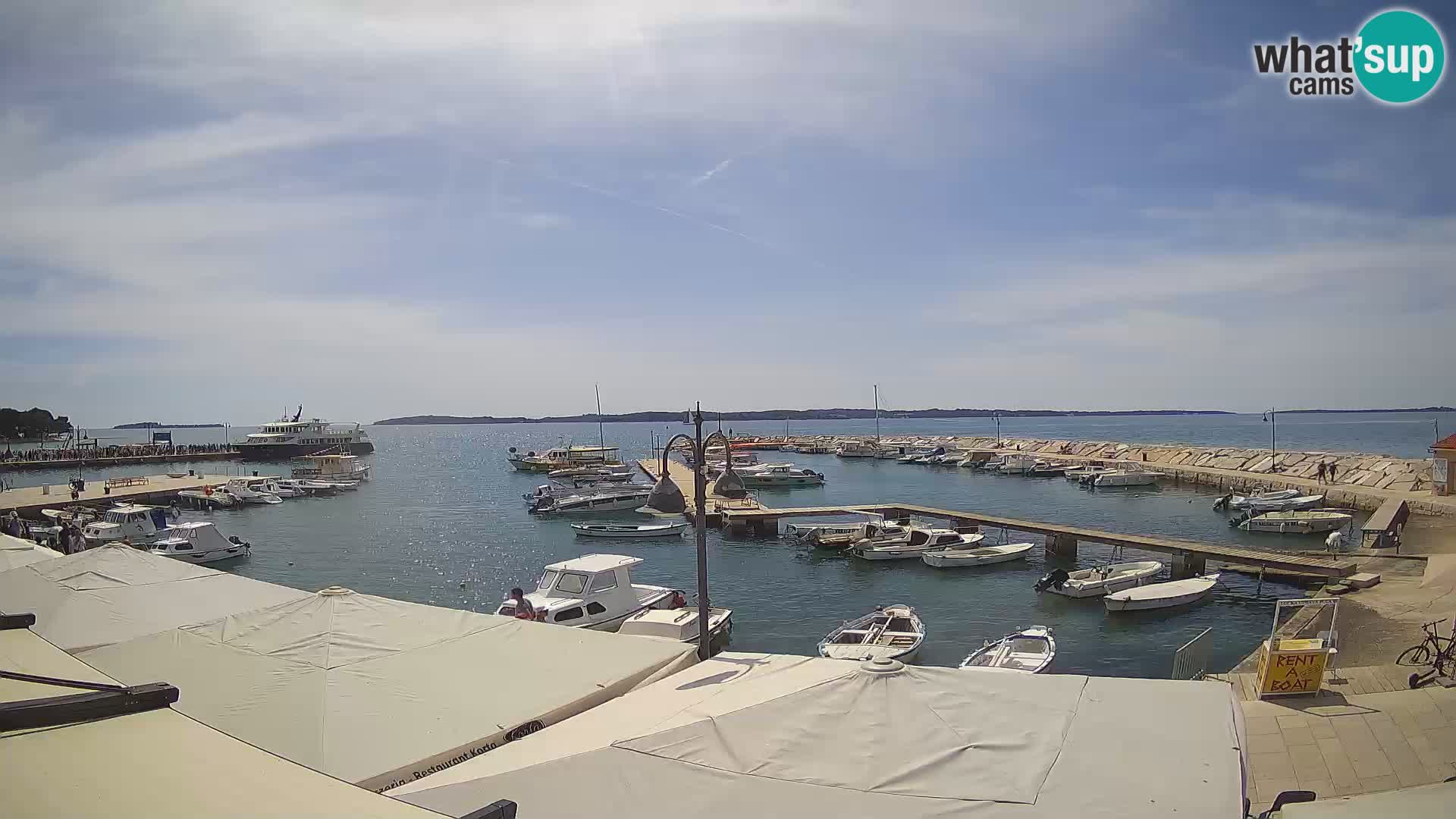 Fažana Livecam riva et marina de la ville – Istrie