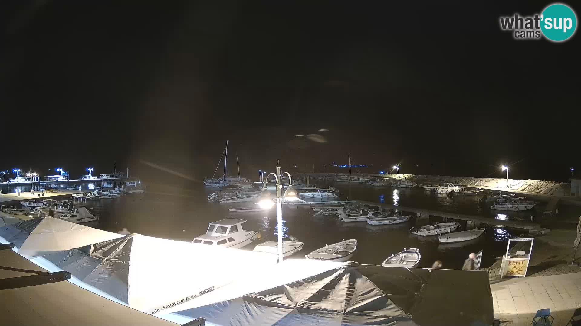 Webcam Fažana riva and city marina – Istria