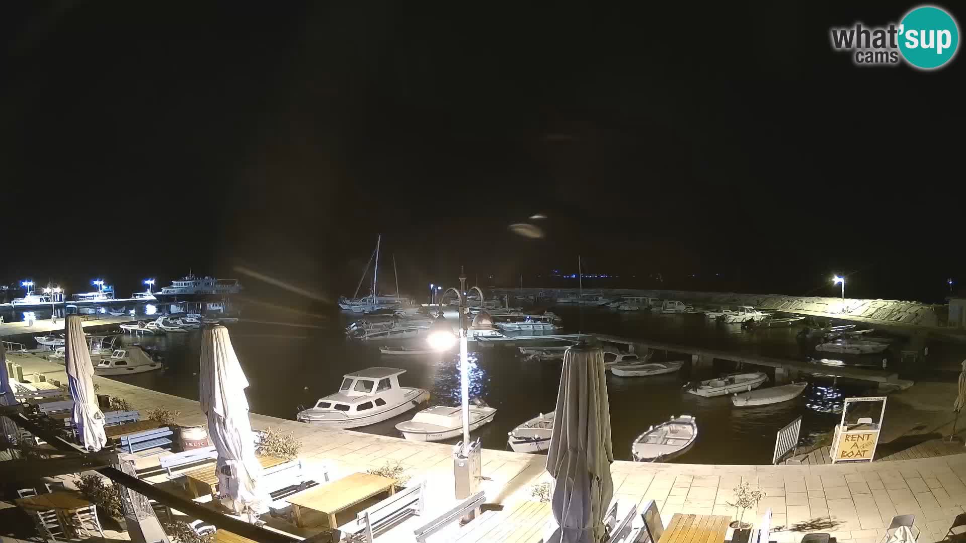 Webcam Fažana riva and city marina – Istria