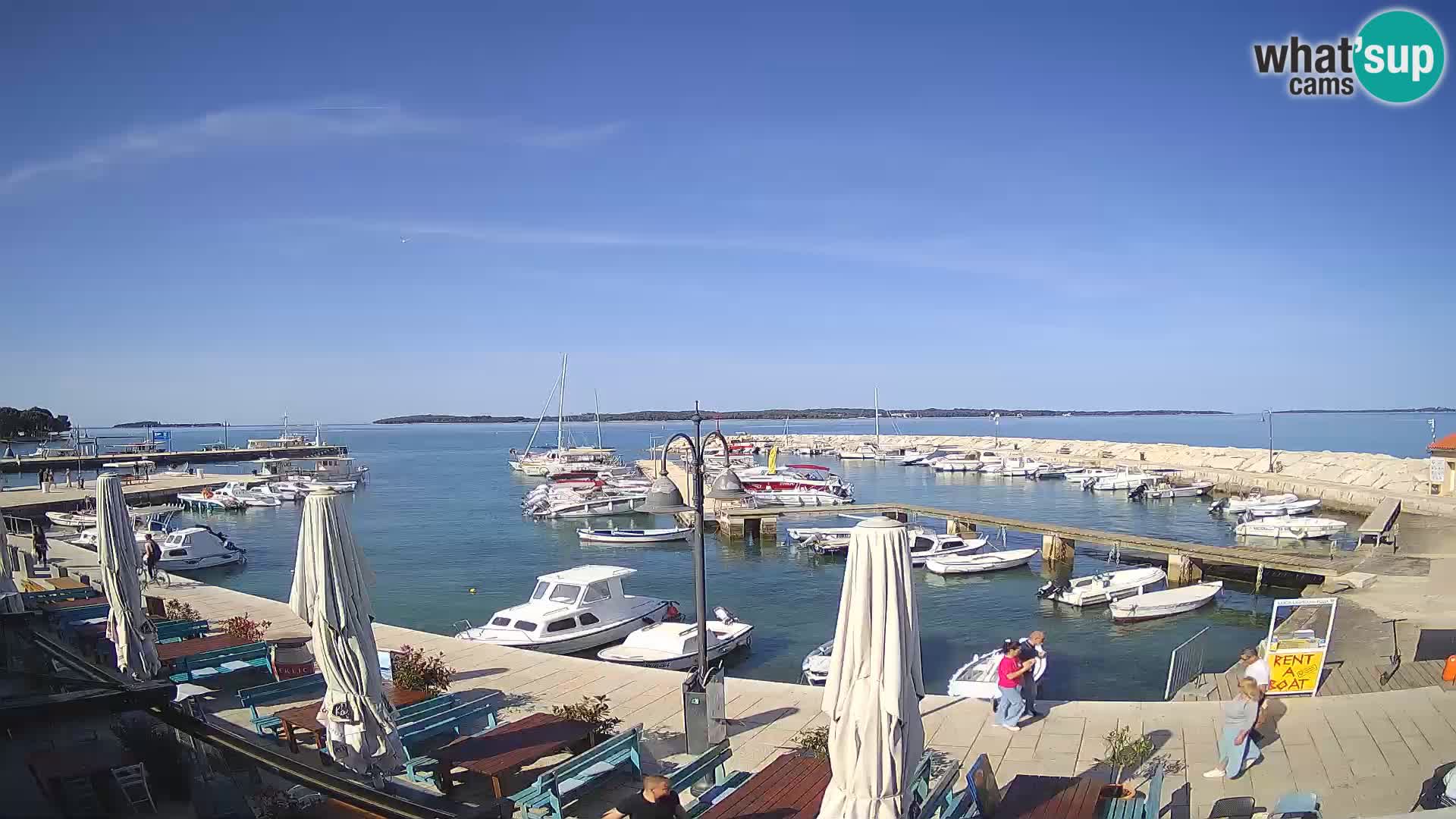Fažana web kamera riva i gradska marina – Istra
