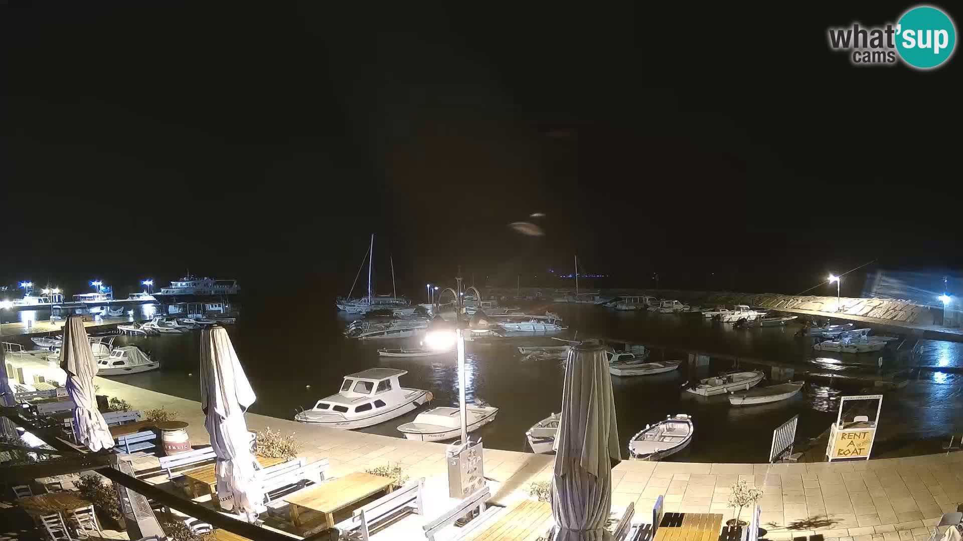 Webcam Fažana riva and city marina – Istria