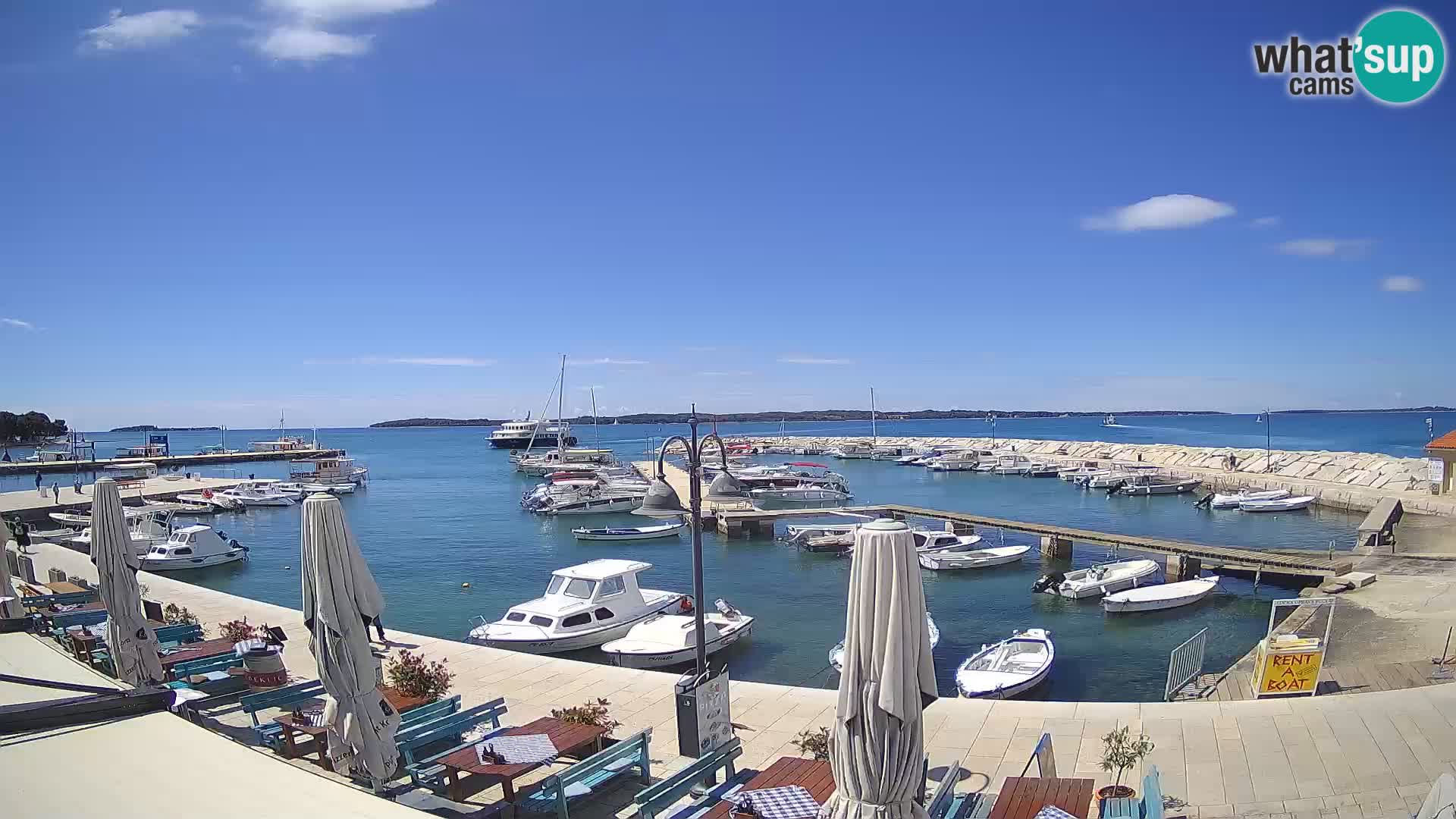 Fažana web kamera riva i gradska marina – Istra