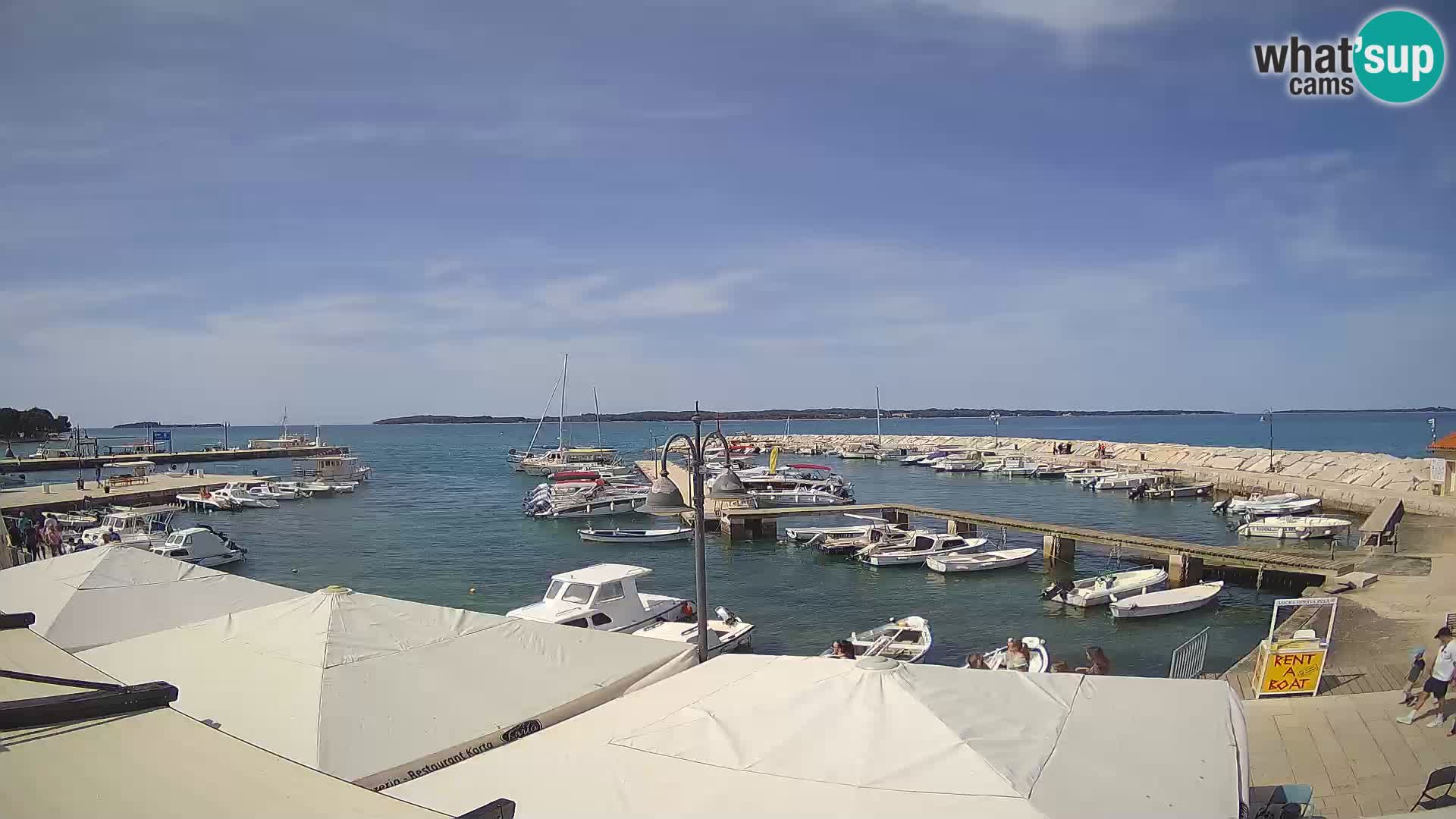 Fažana webcam Riva und Stadthafen – Istrien