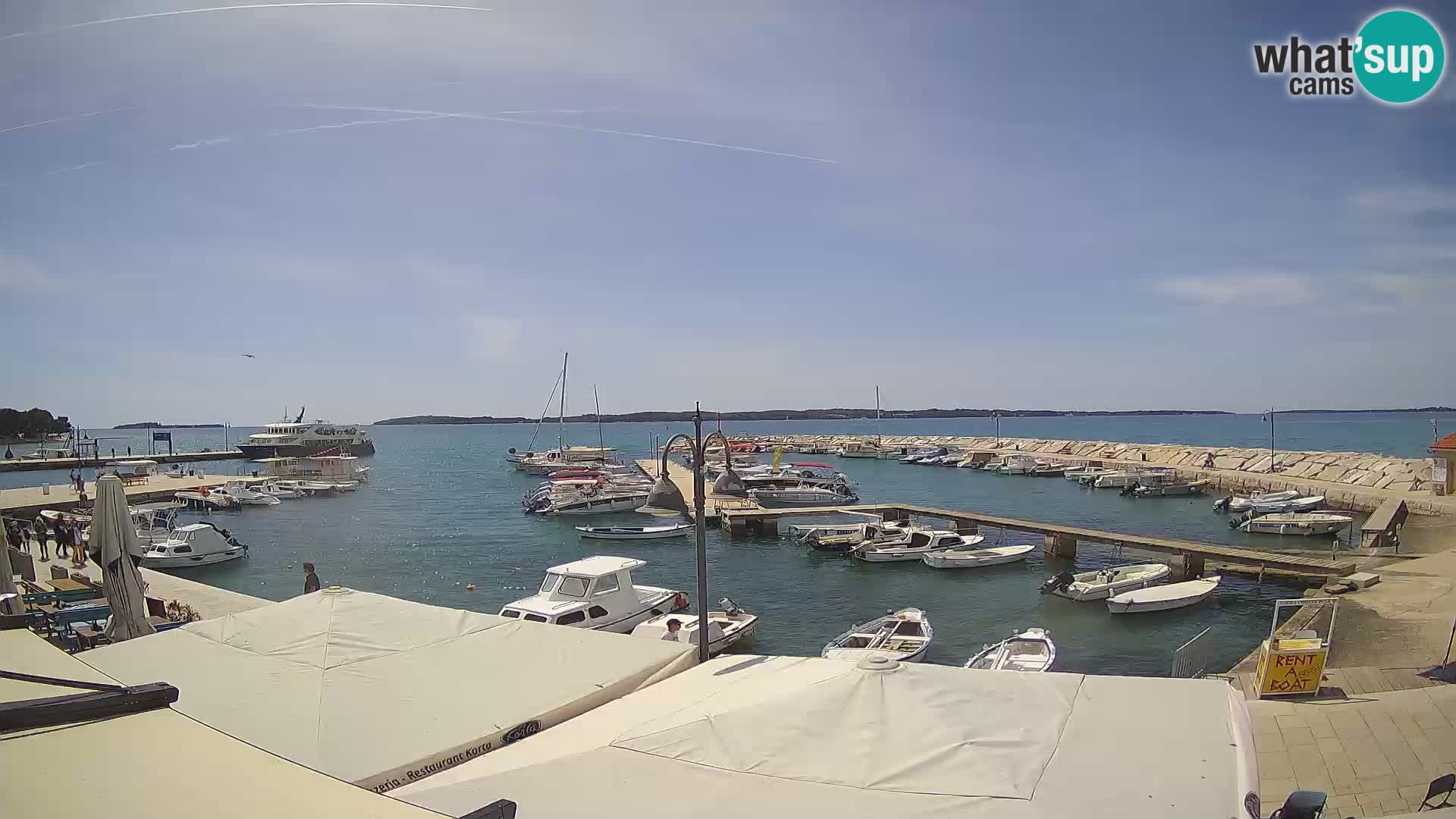 Fažana webcam Riva und Stadthafen – Istrien
