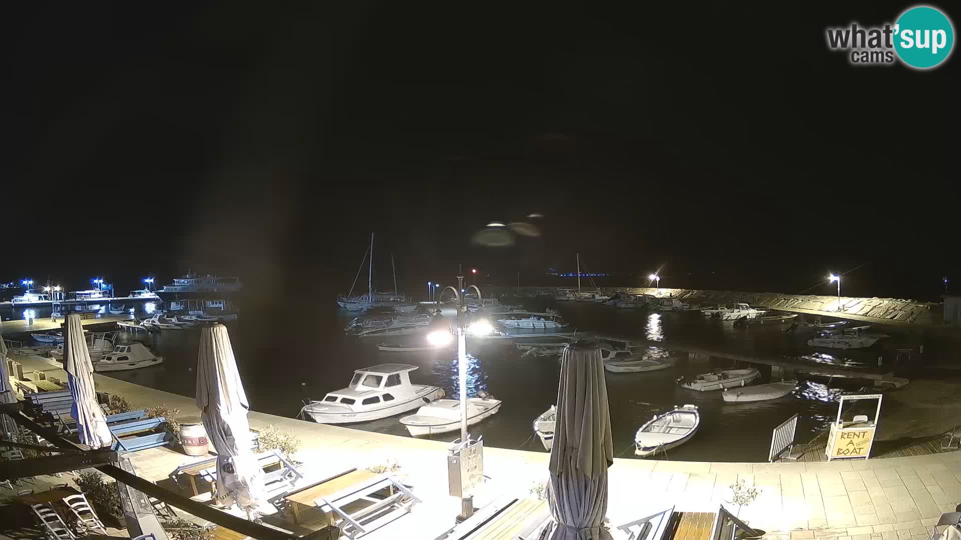 Fažana Livecam riva et marina de la ville – Istrie