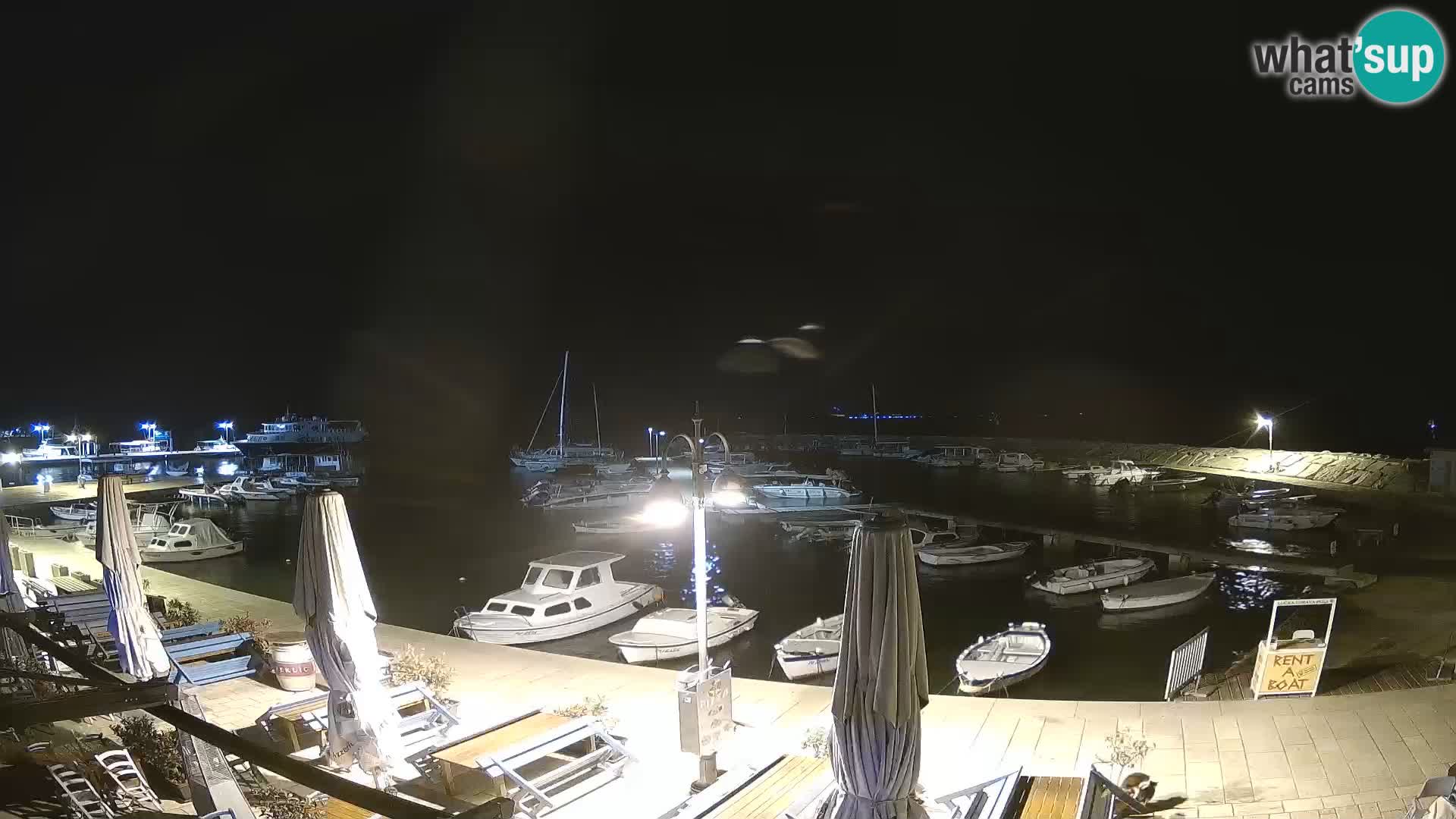 Fažana Camera en vivo riva y marina de la ciudad – Istria