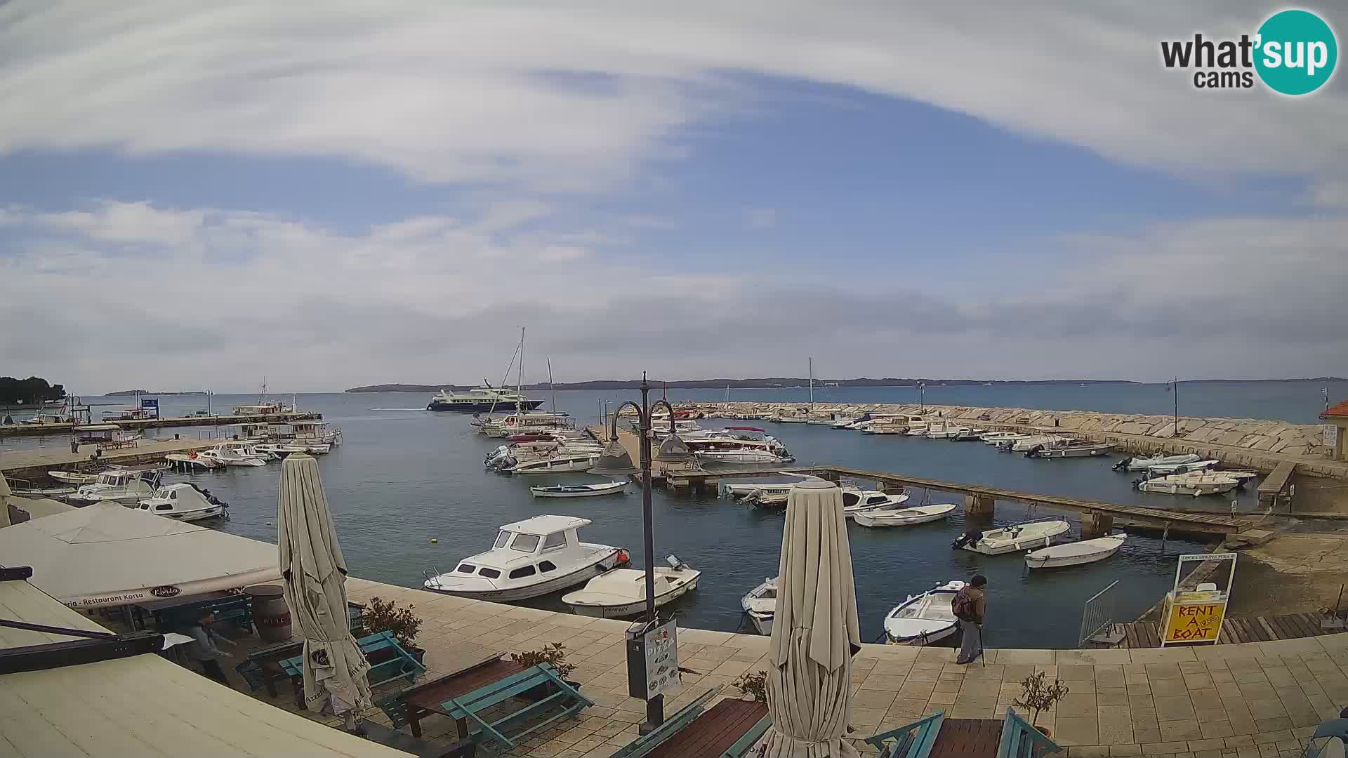 Fažana Livecam riva et marina de la ville – Istrie