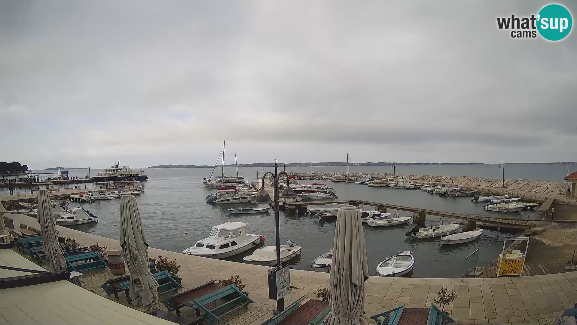 Fažana webcam Riva und Stadthafen – Istrien