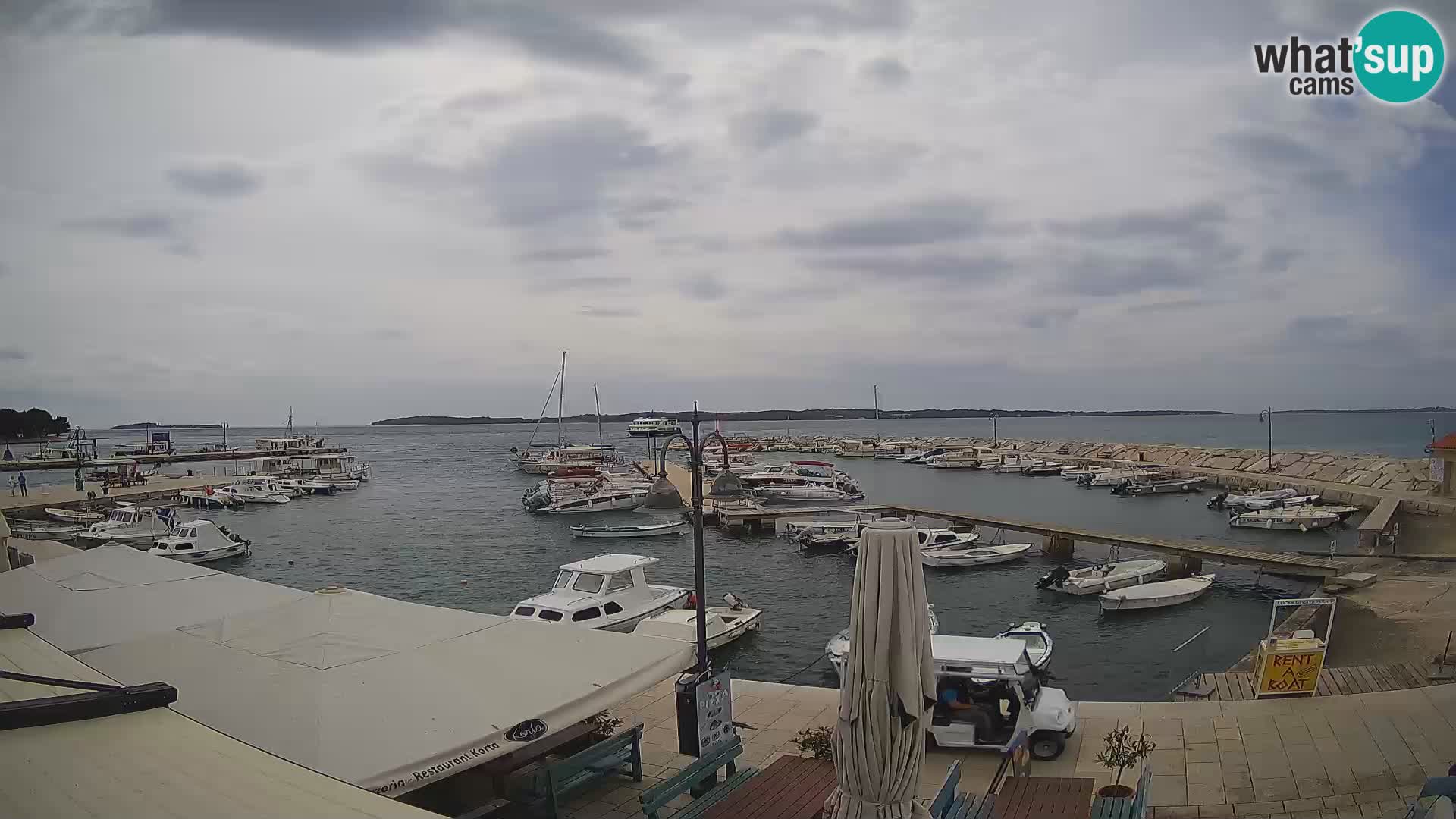 Fažana Livecam riva et marina de la ville – Istrie