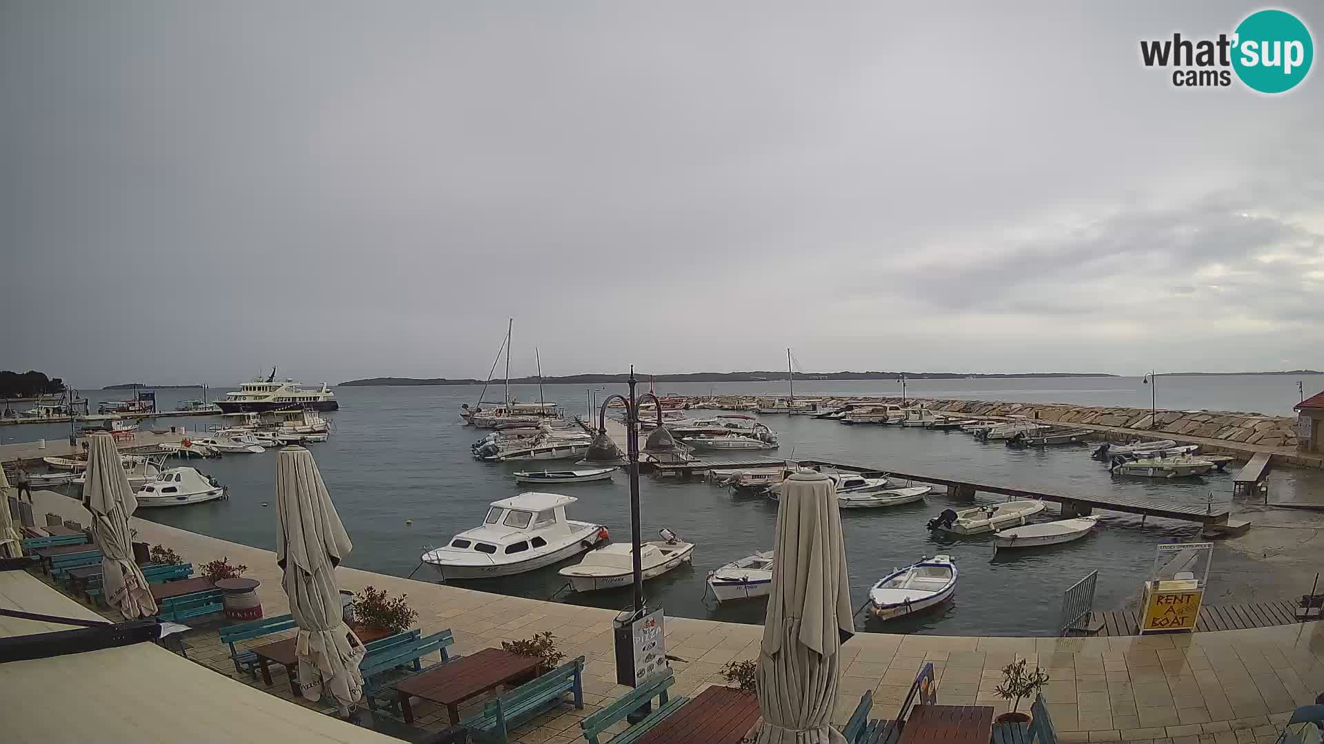 Fažana webcam Riva und Stadthafen – Istrien