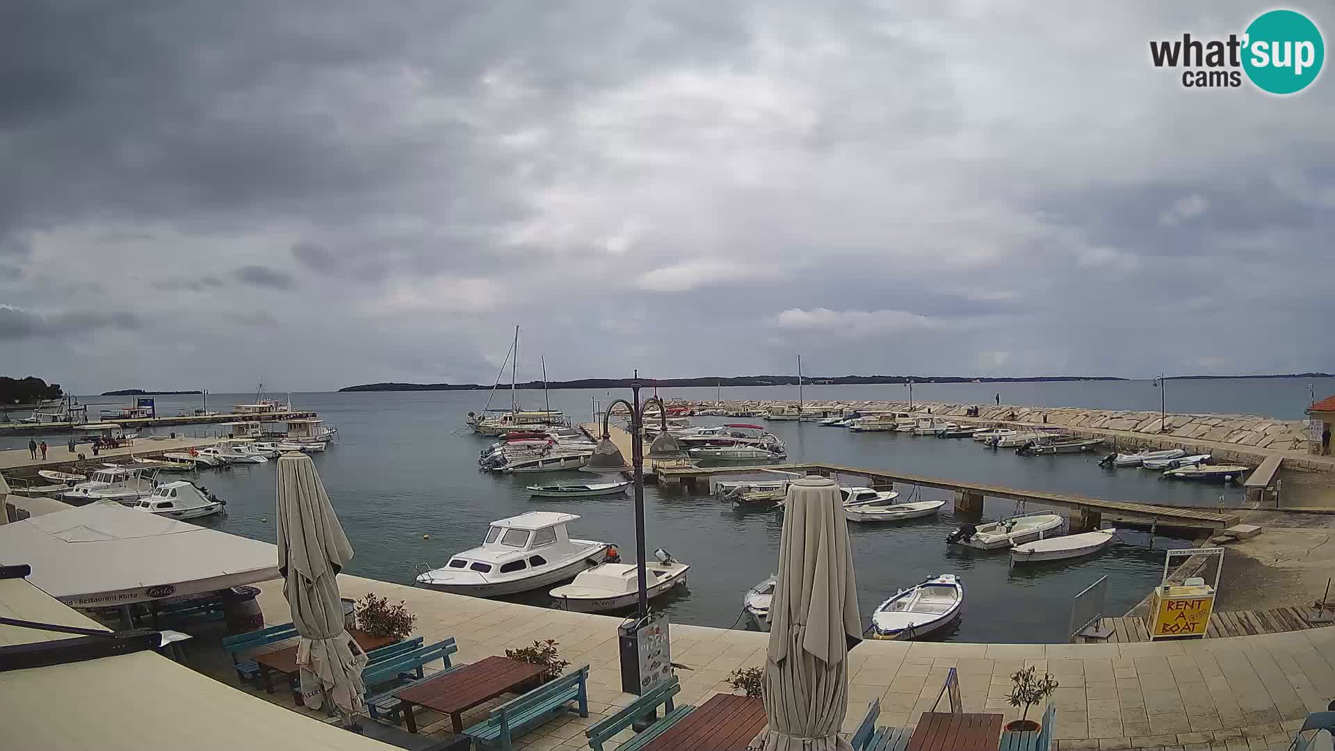 Fažana Livecam riva et marina de la ville – Istrie