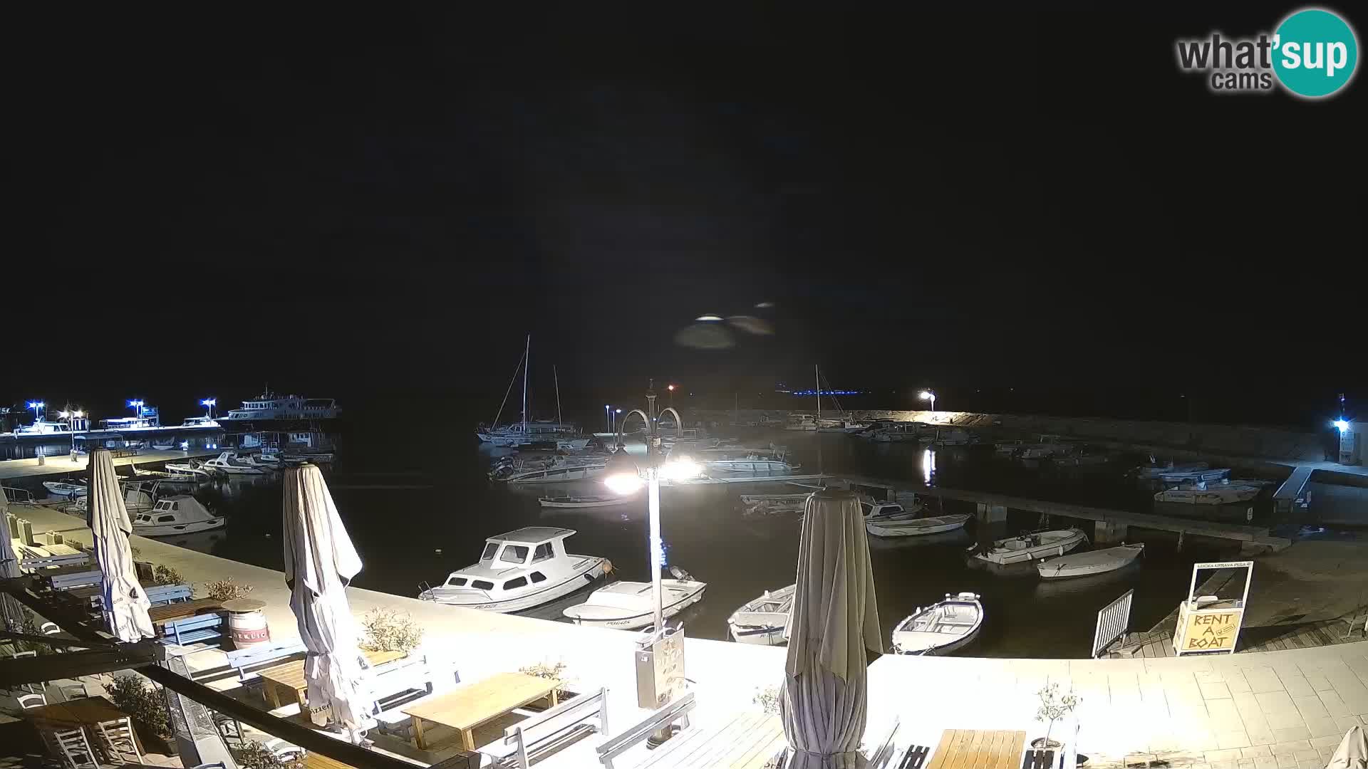 Fažana webcam Riva und Stadthafen – Istrien