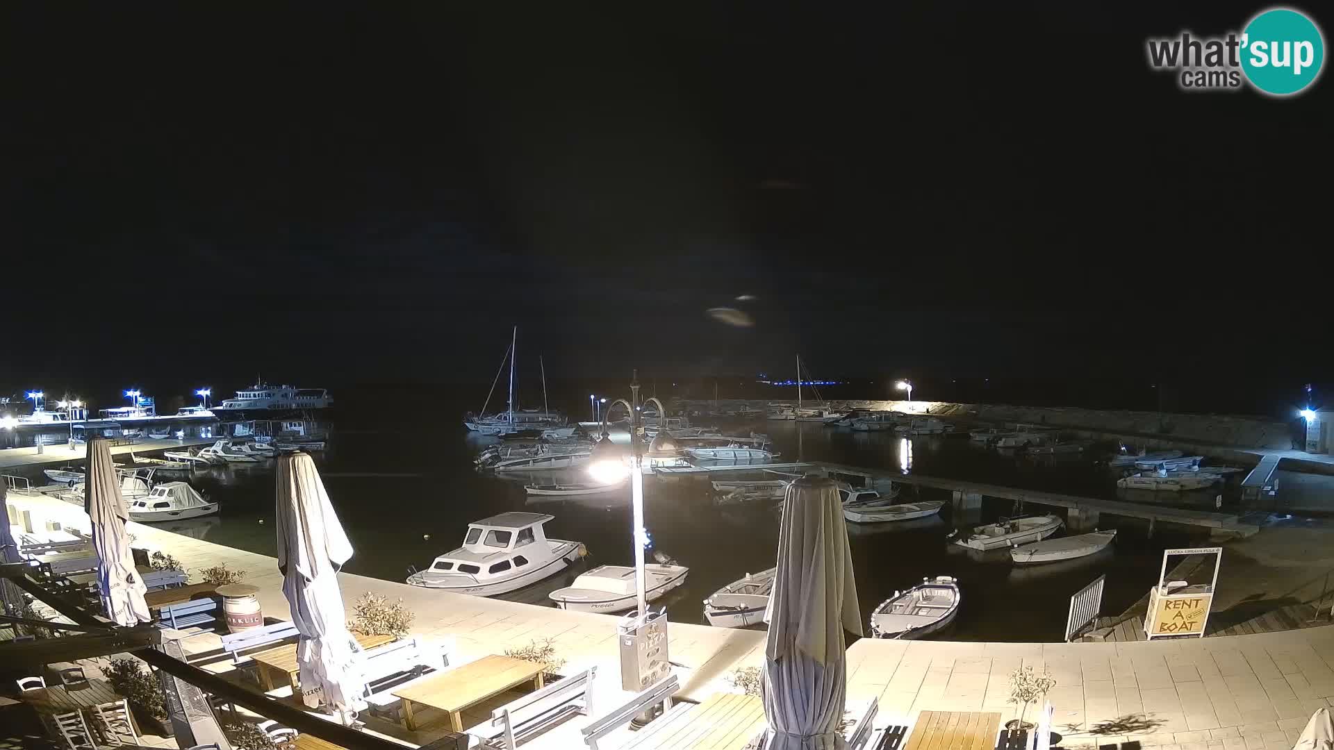 Fažana Livecam riva et marina de la ville – Istrie