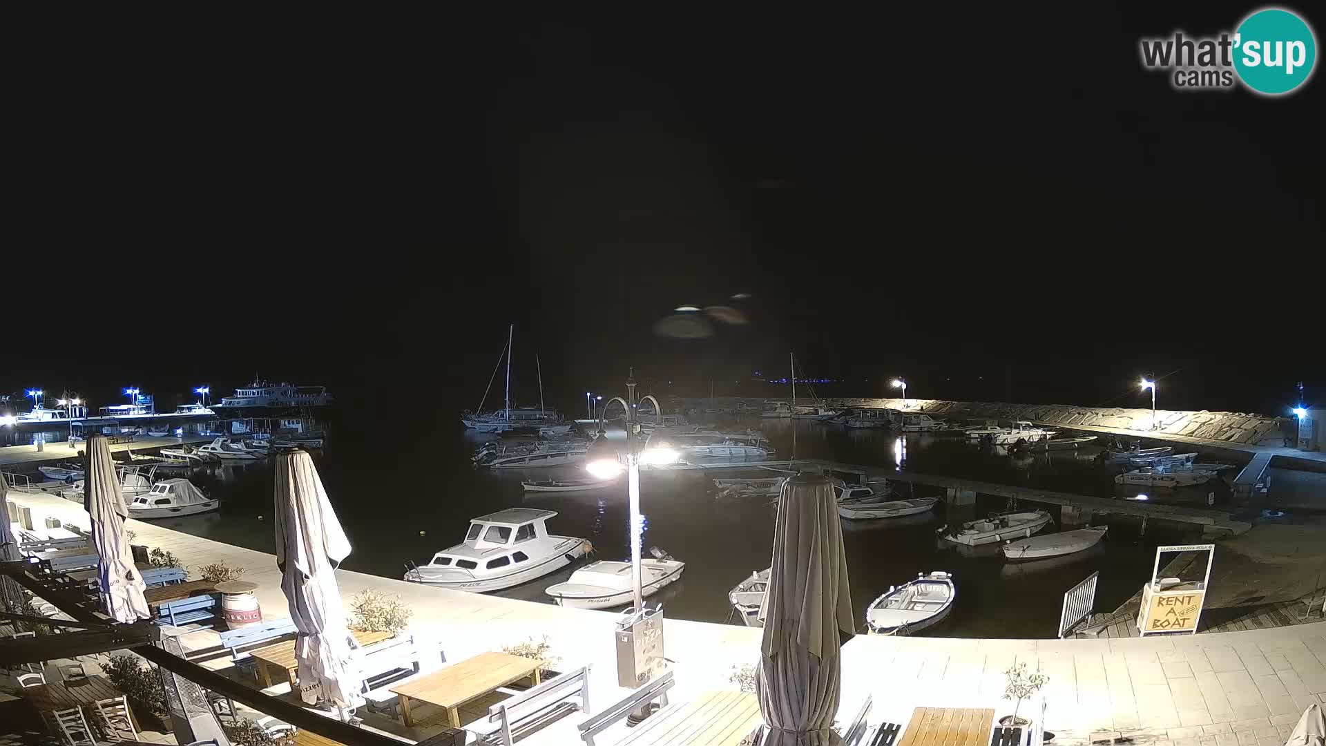Fažana webcam Riva und Stadthafen – Istrien
