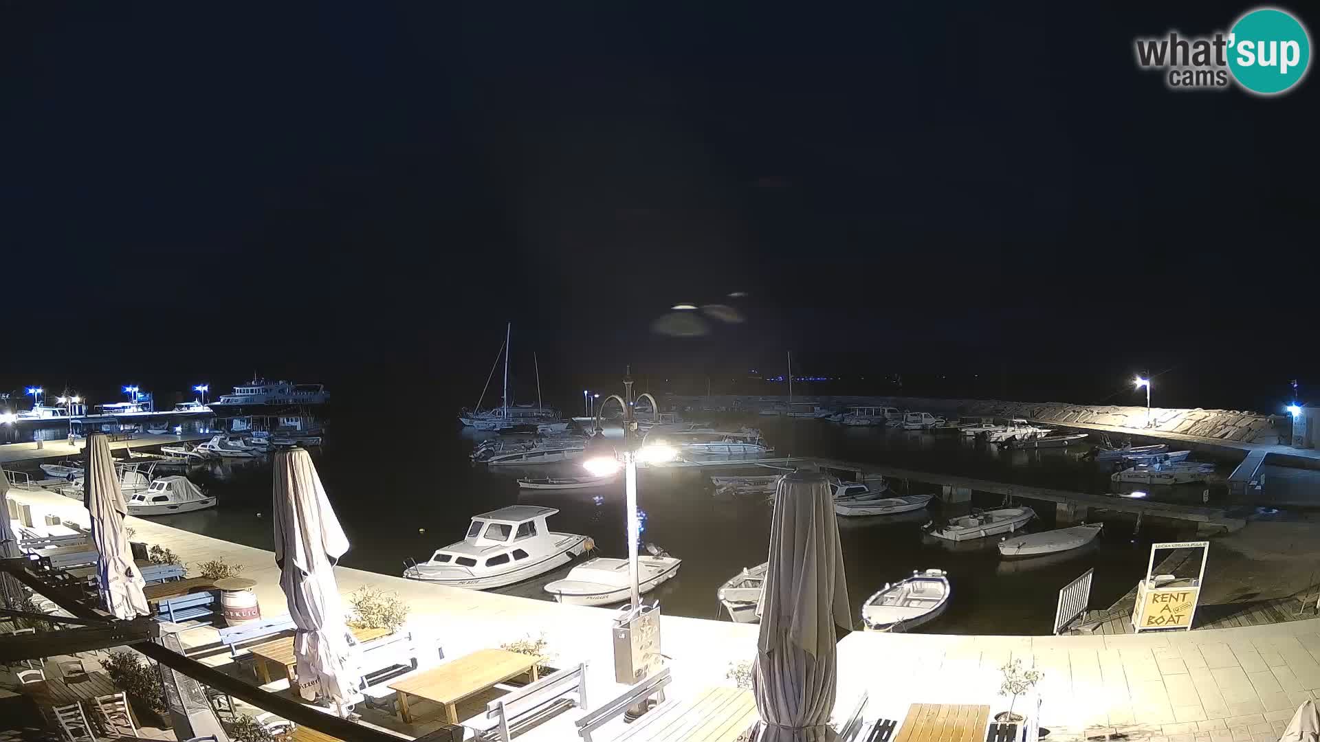 Fažana Livecam riva et marina de la ville – Istrie